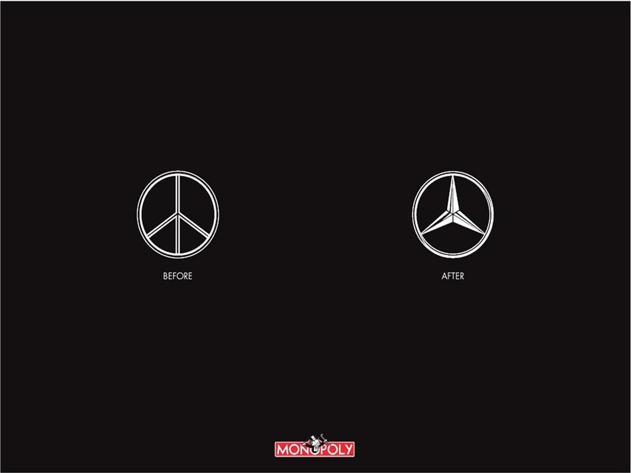 hd, 720P, benz, mercedes, x, monopoly, logos, cars, Mercedes Benz, Peace, art, HD Wallpaper