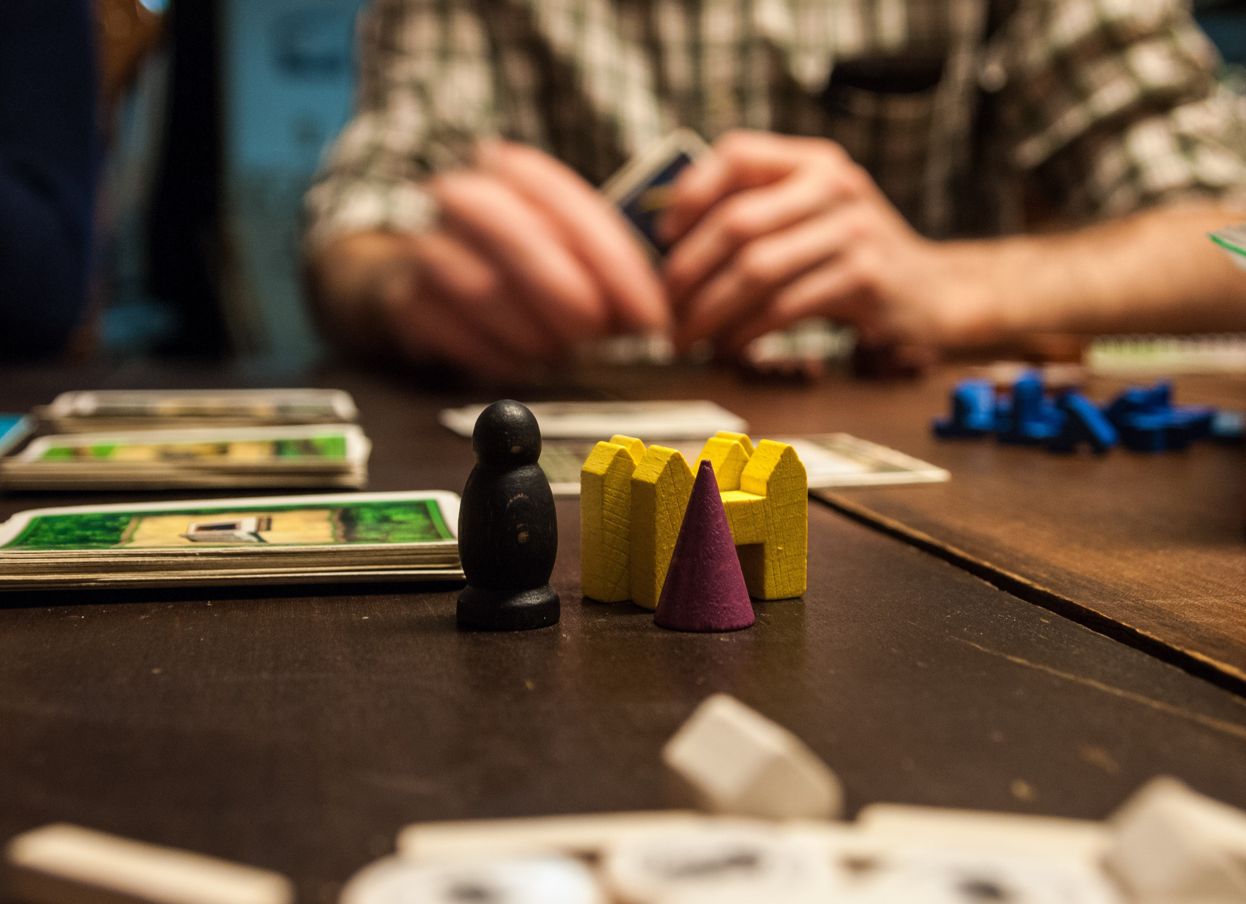 skill, workshop, dice, table game, pieces, board, wood - material, relaxation, leisure activity, play, occupation, playing, together, cards, human body part, HD Wallpaper