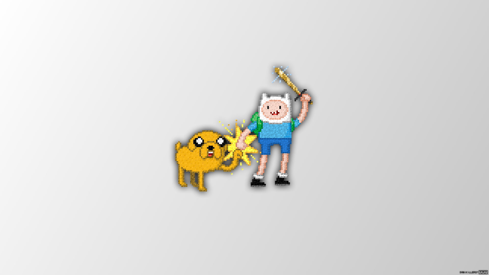 Finn the Human, child, human arm, cut out, childhood, indoors, small, full length, human representation, arms raised, Adventure Time, Trixel, boys, illustration, HD Wallpaper