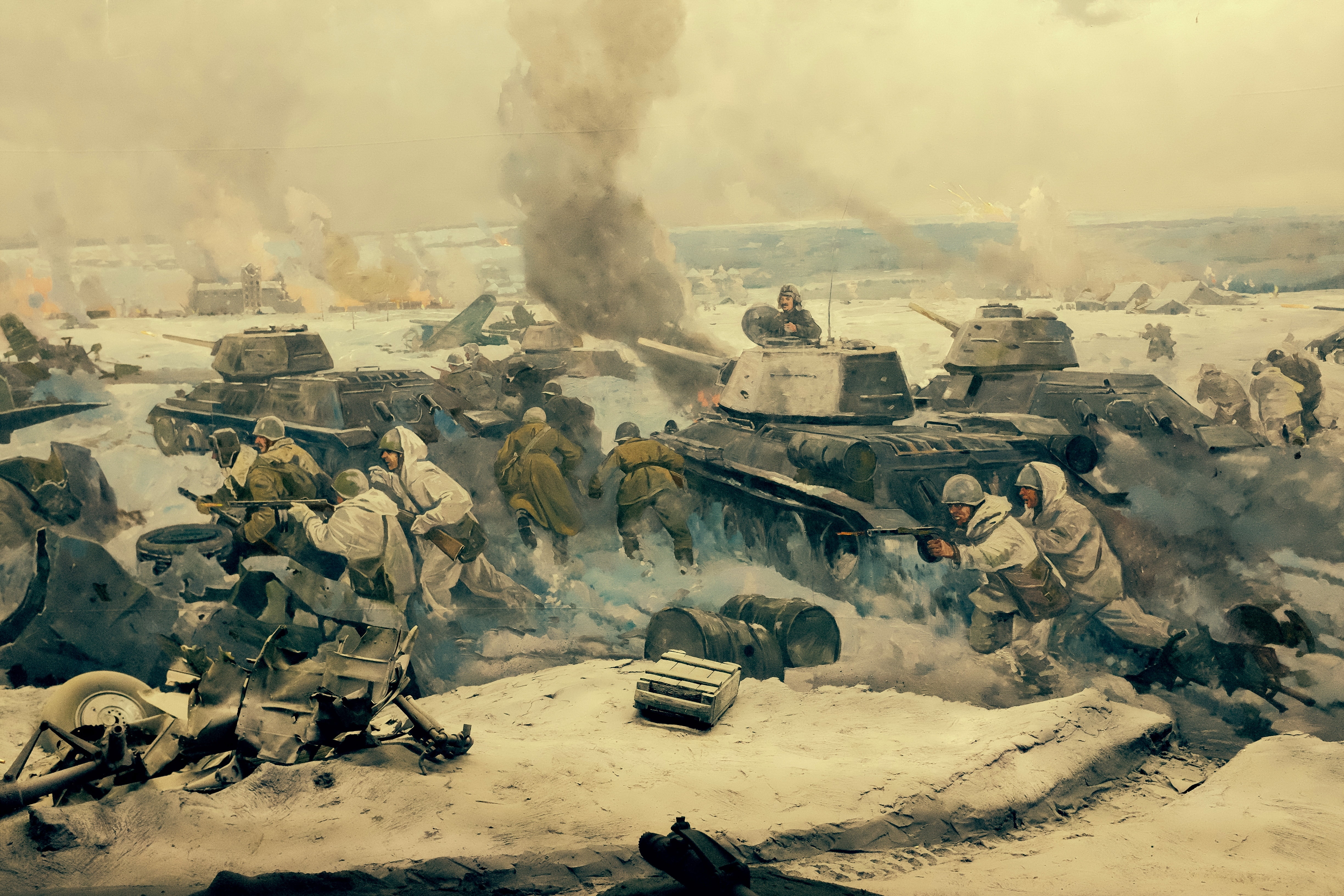 conflict, men, army Soldier, people, nature, land vehicle, infantry, armed Forces, Museum, army, cold temperature, fragment, the hero-city of Volgograd, HD Wallpaper