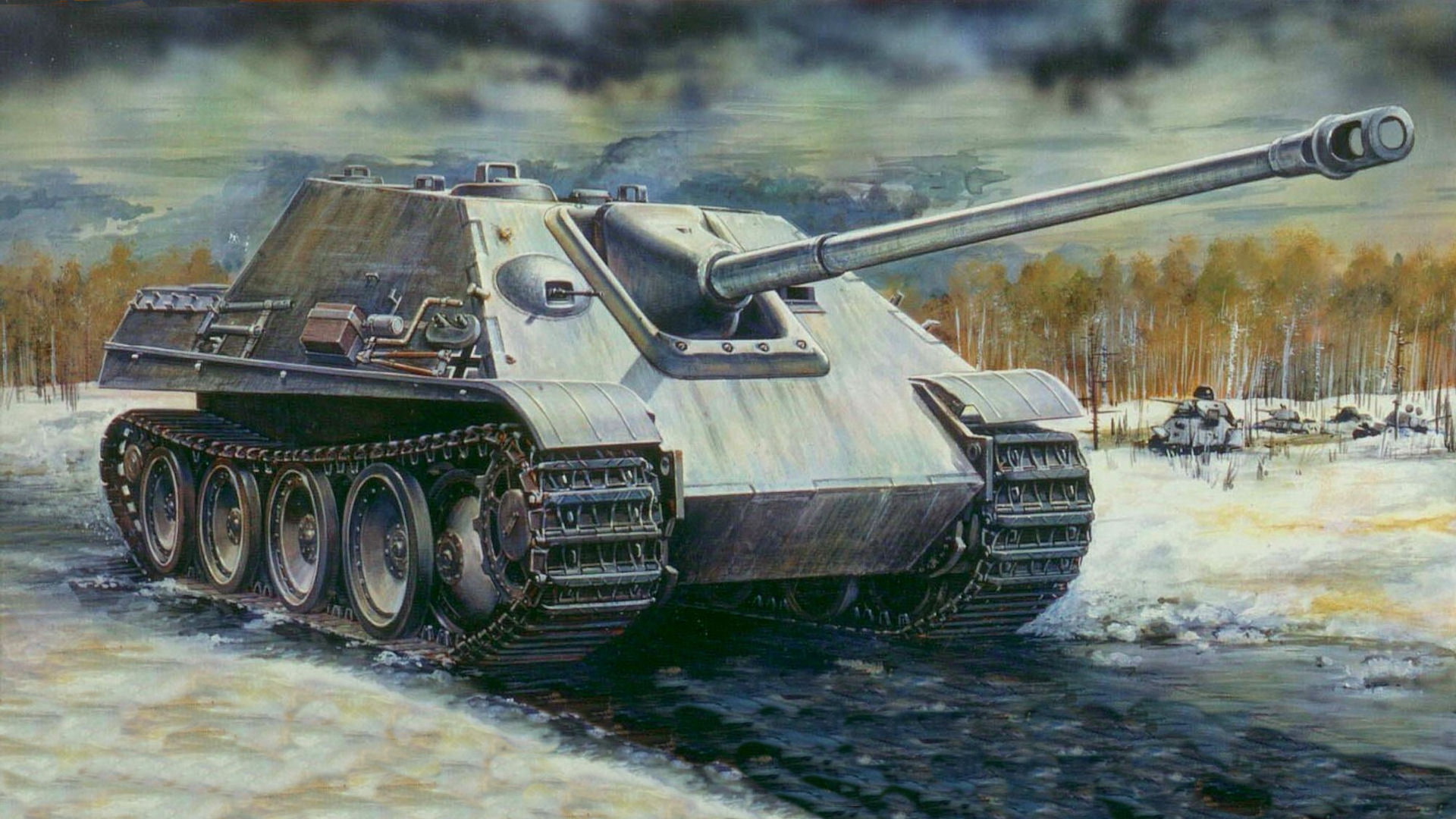 world War II, camouflage, transportation, machinery, military, Ostfront, no people, day, power, t-34, winter, war, russia, conflict, motion, weapon, armored Tank, HD Wallpaper