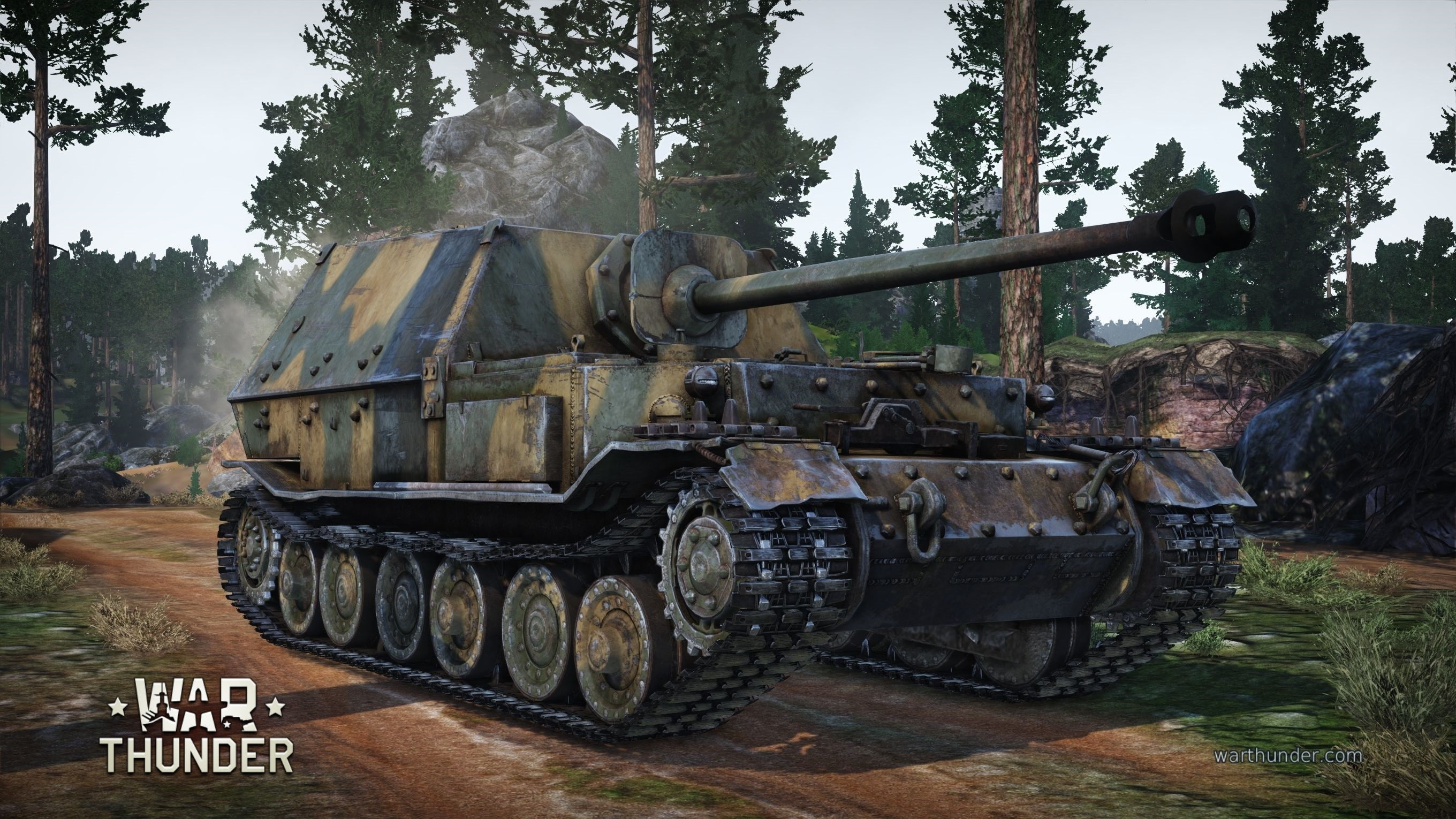 no people, outdoors, army, land vehicle, tank, 2K, transportation, field, armored tank, tree, War Thunder, weapon, day, military, Gaijin Entertainment, HD Wallpaper