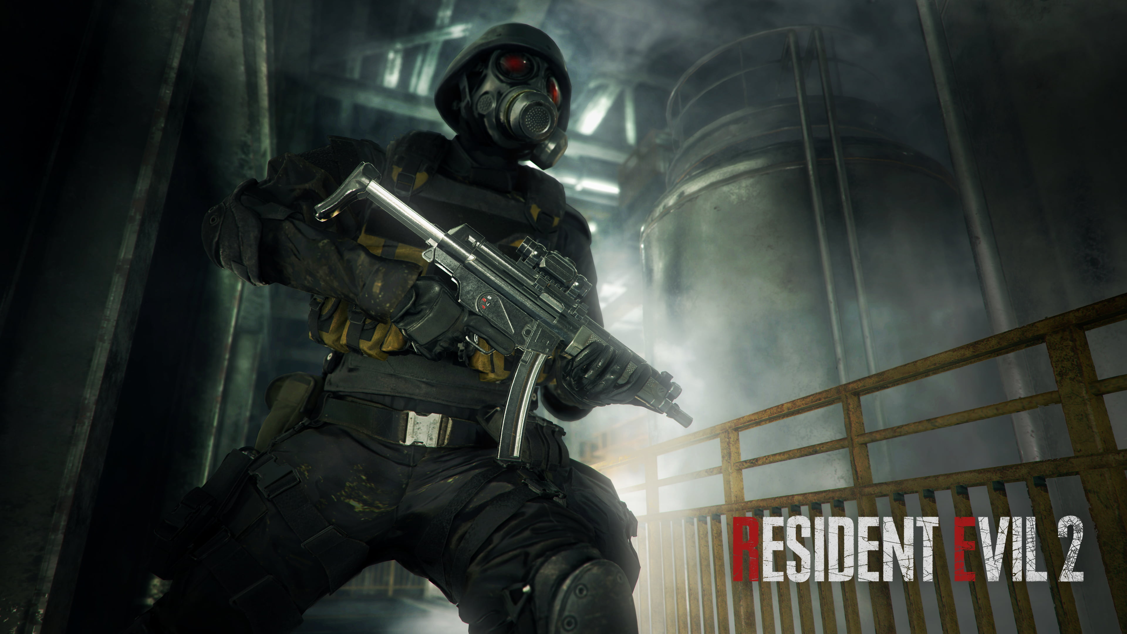 horror, weapon, 4K, Resident Evil 2 Remake, Resident Evil, Capcom, HD Wallpaper