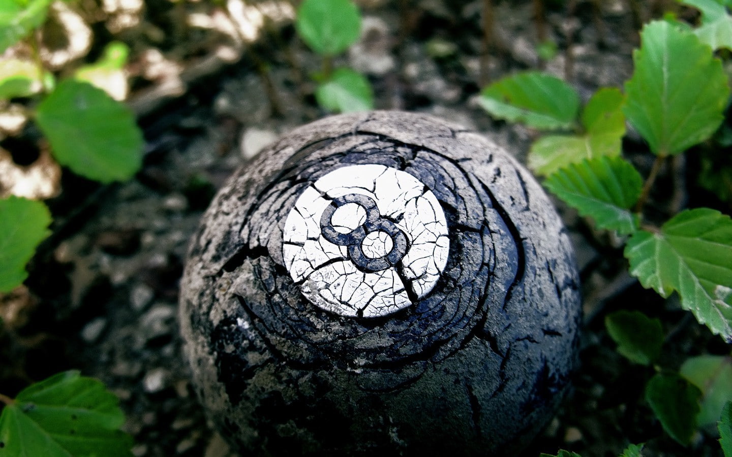 billiard Balls, Green, 8, ball, 720P, nature, Billiards, Cracked, black, HD Wallpaper