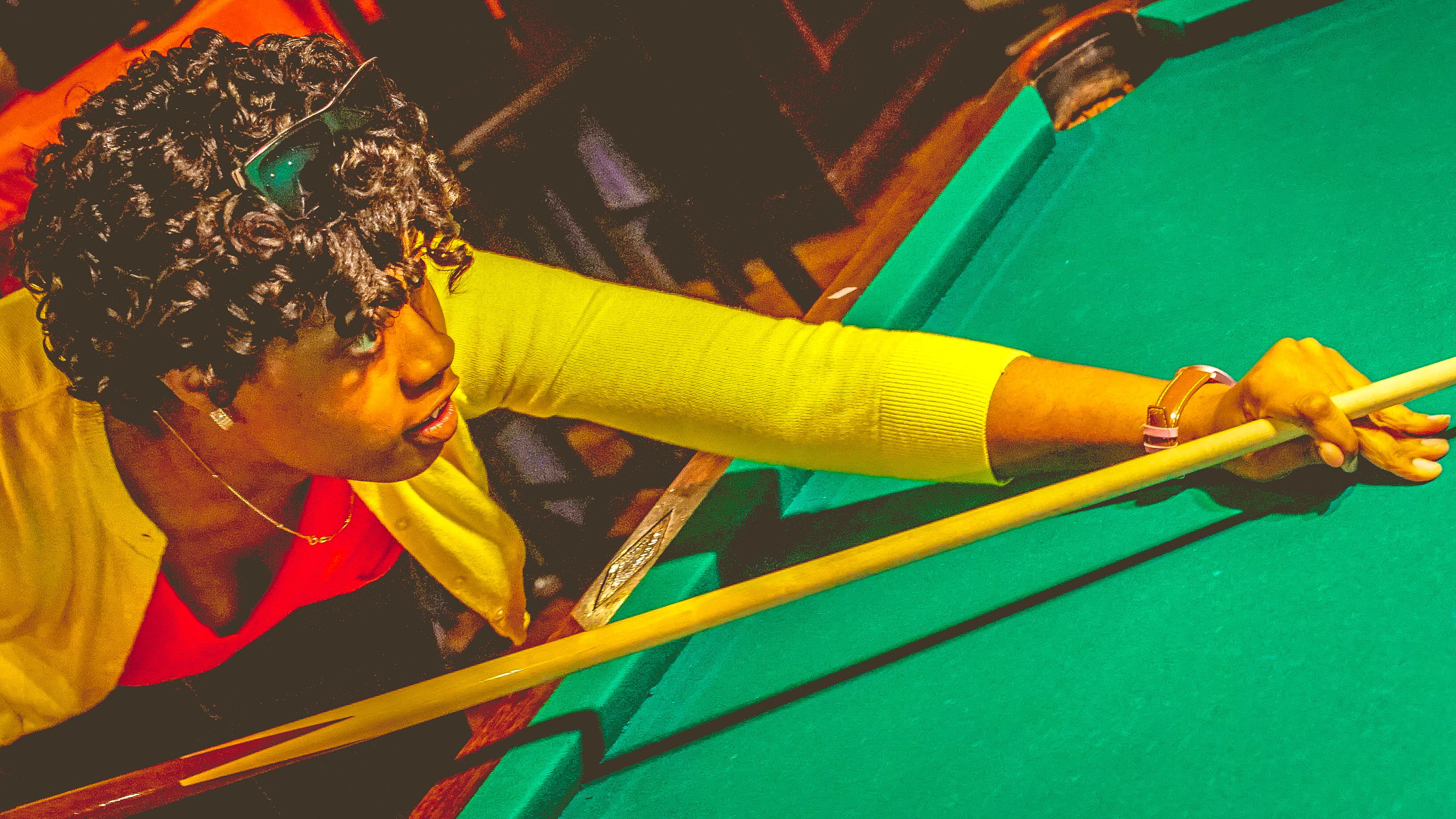 innocence, playing, looking, high angle view, pool, skill, leisure activity, pool hall, arts culture and entertainment, 8 ball, multi colored, art and craft, HD Wallpaper