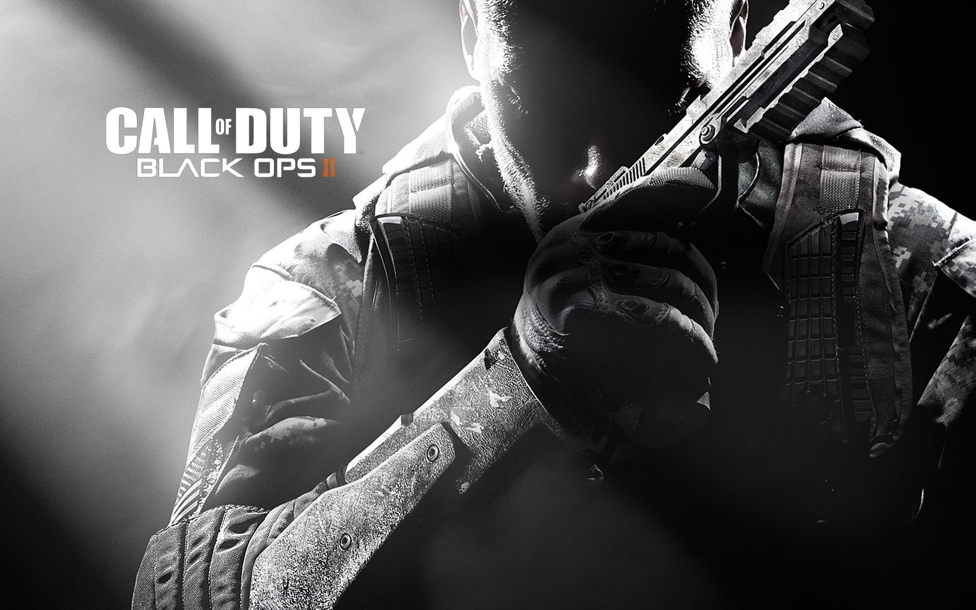 lifestyles, action, call, army, front view, human hand, black, ii, text, one Person, black ops 2, communication, shooter, military, clothing, HD Wallpaper