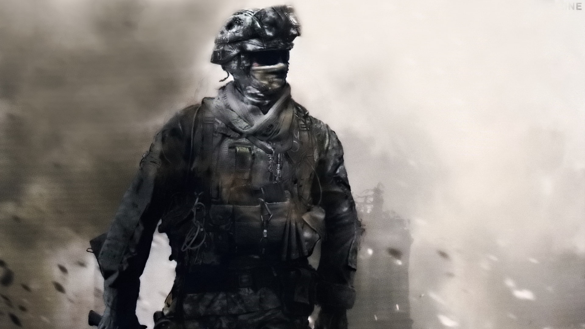 look, call of duty, glasses, soldier, mask, 1080P, HD Wallpaper
