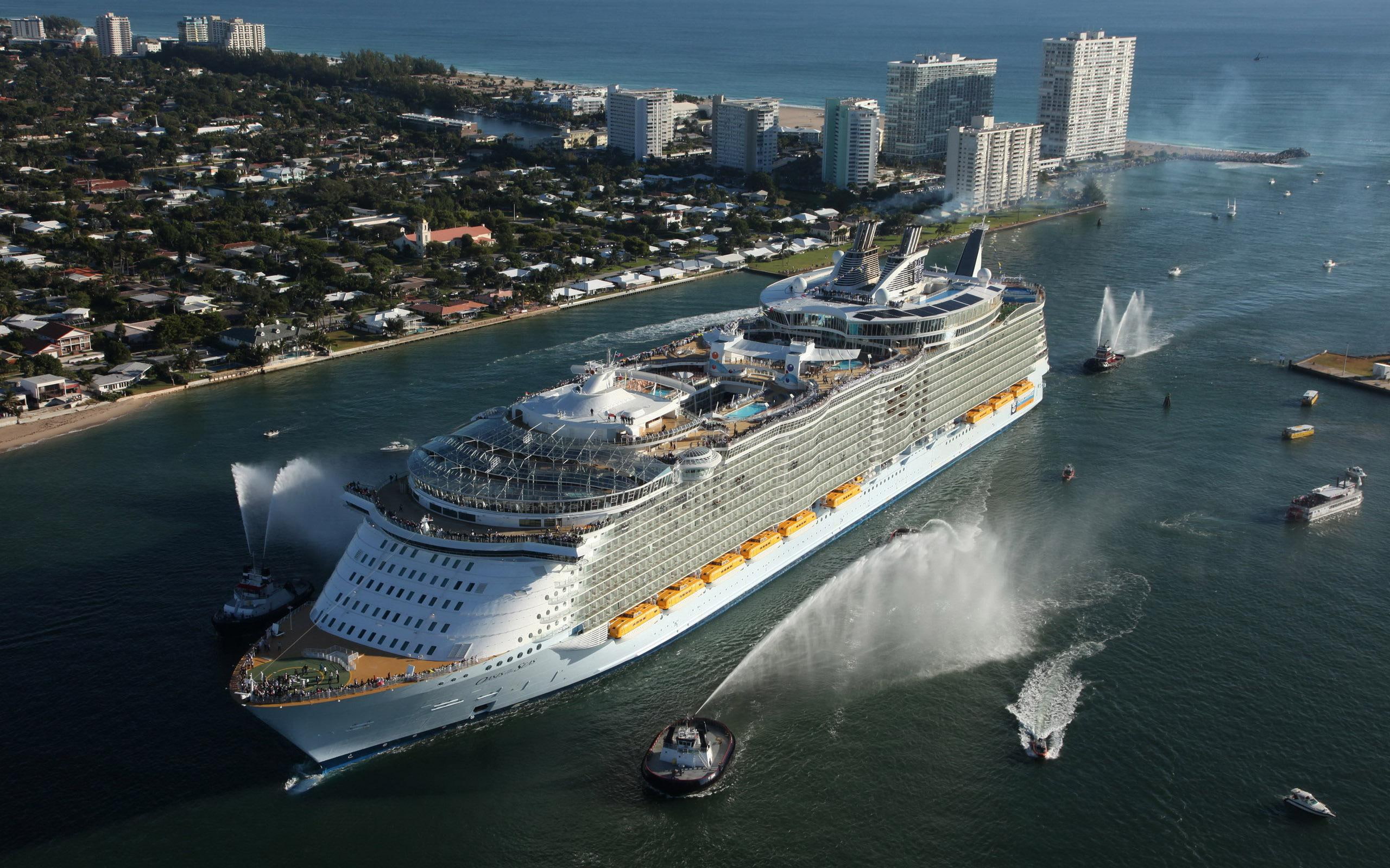 cruise, ms, 2560x1600, white, ms oasis of the seas, seas, oasis, photography, 2K, ship, HD Wallpaper