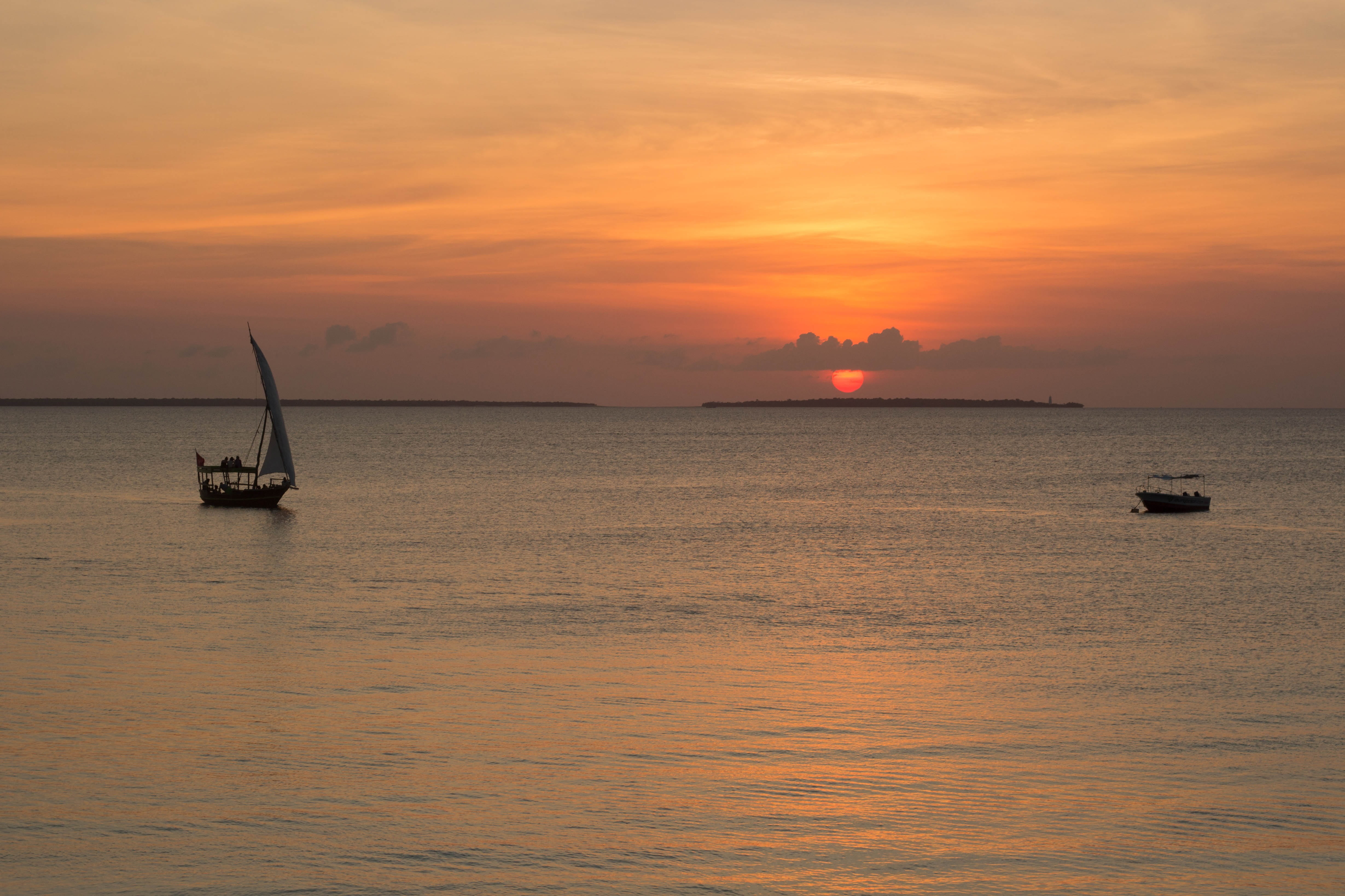wait for me, water, orange color, mode of transportation, horizon over water, sailing, beauty in nature, waterfront, yellow, sky, sun, sailboat, nautical vessel, HD Wallpaper