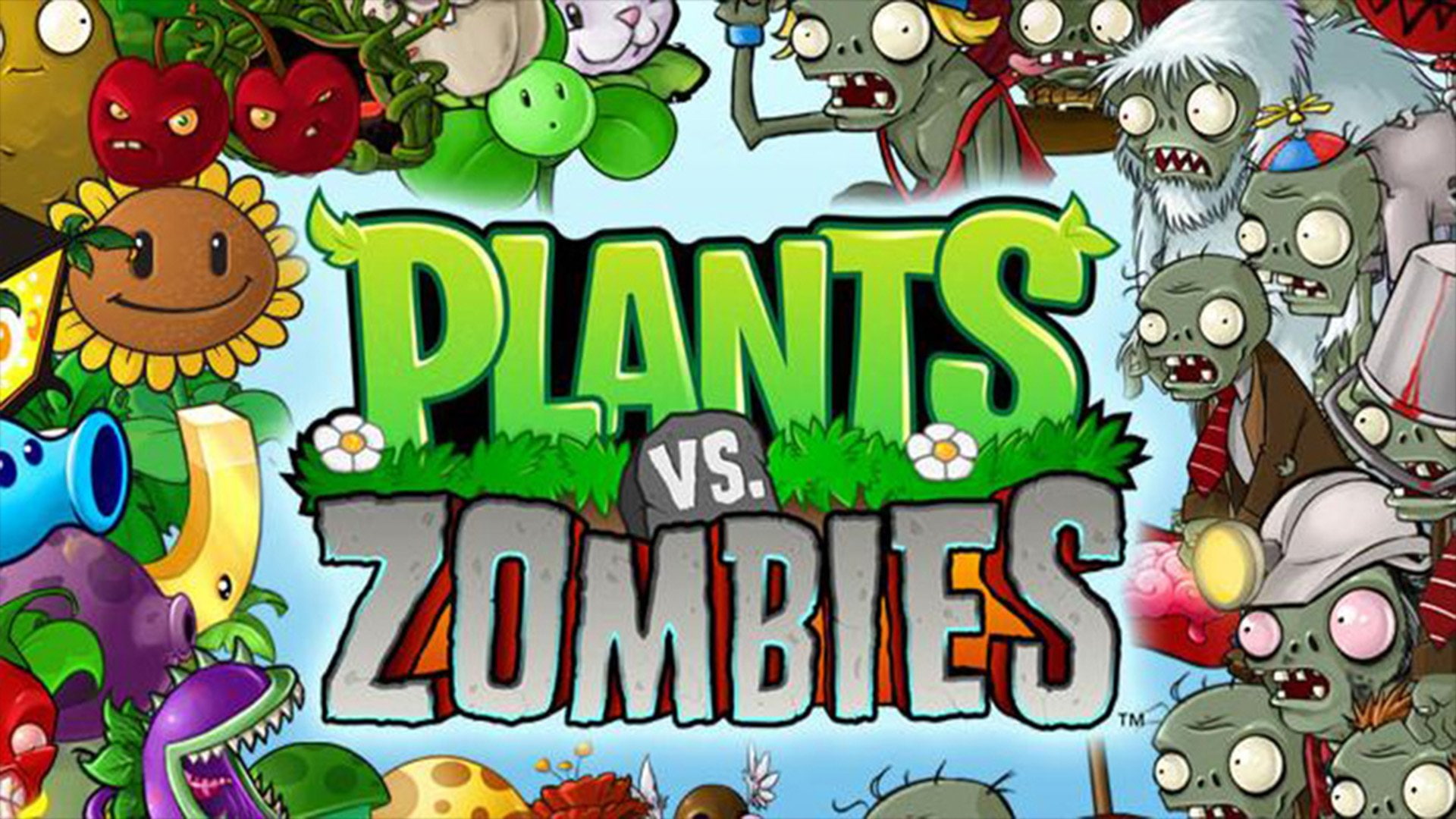 1080P, food, art and craft, animal themes, Plants Vs. Zombies, snack, full frame, text, Video Game, reptile, outdoors, multi colored, western script, animal, HD Wallpaper
