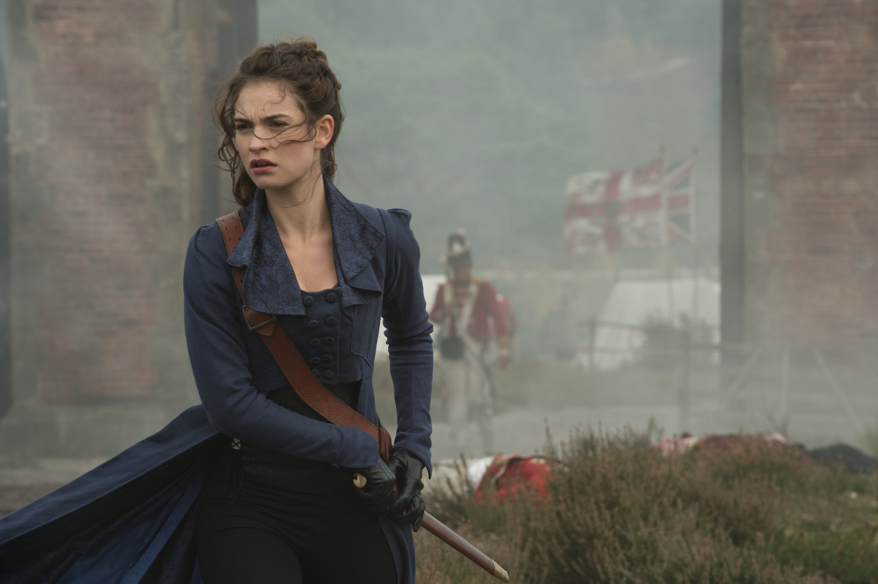 prejudice and zombies, Pride, Lily James, Pride and Prejudice and Zombies, 2K, HD Wallpaper