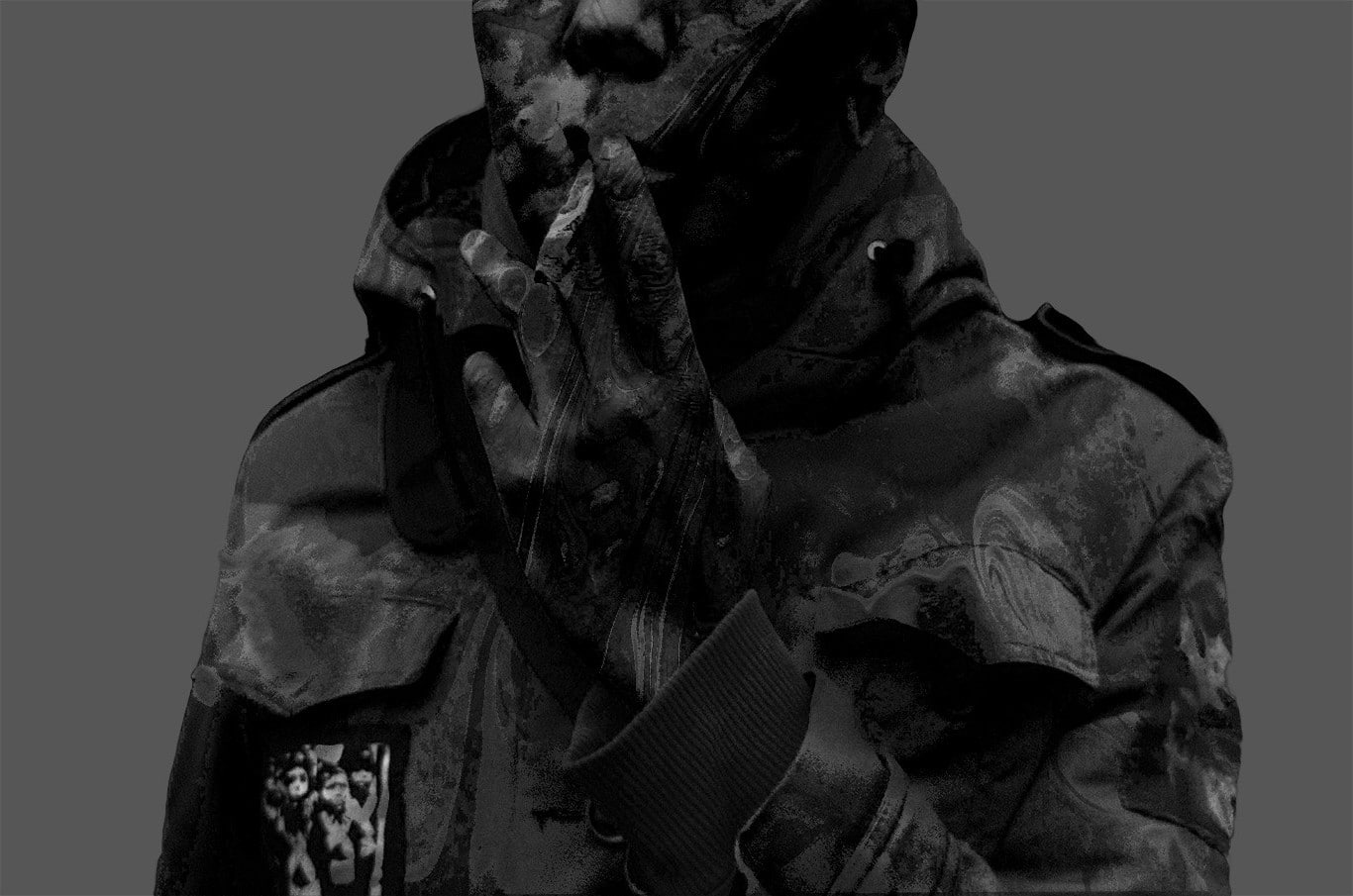military, armed forces, representation, art and craft, waist up, sculpture, male likeness, born to die people black the misfits smoking, indoors, studio shot, HD Wallpaper