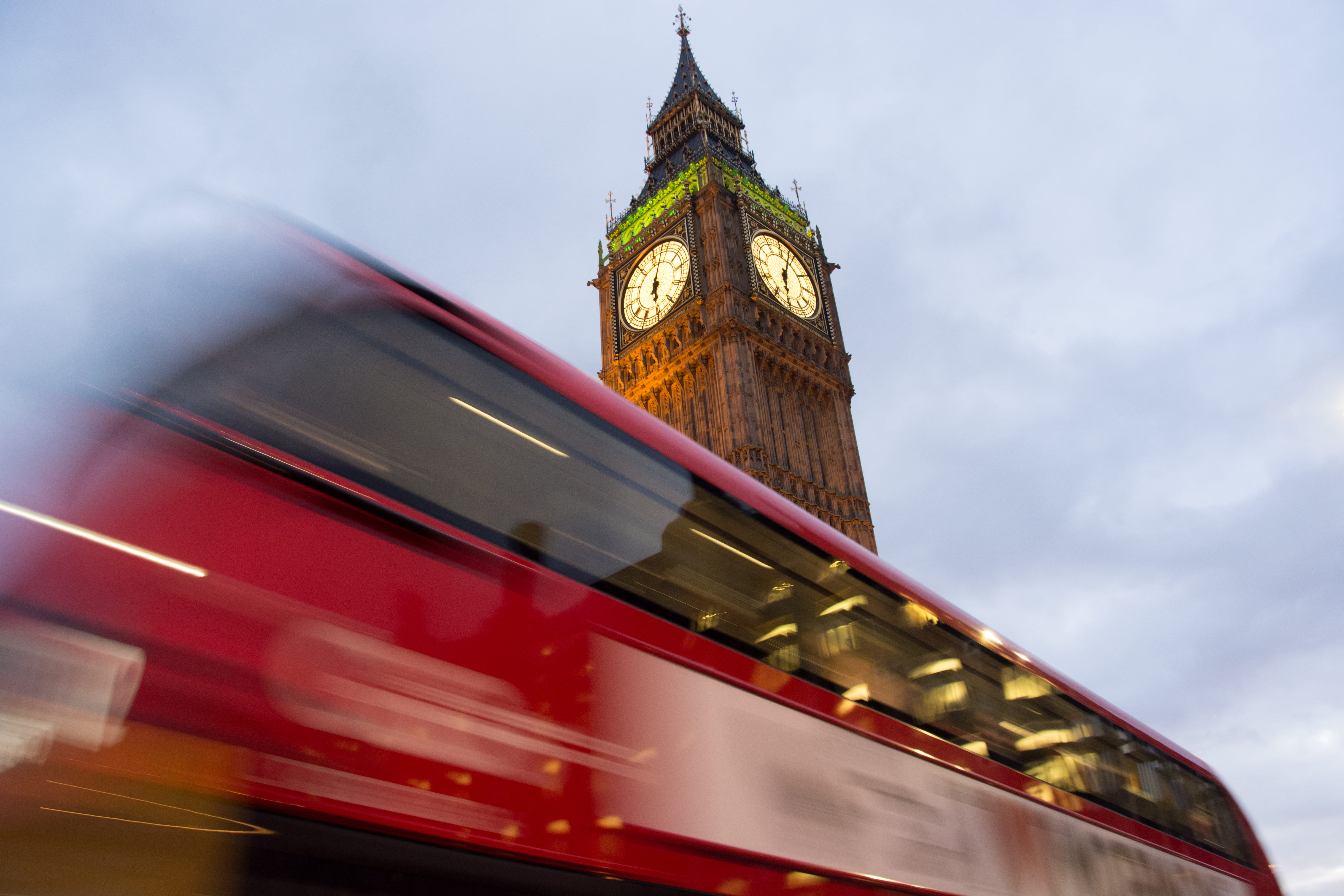 tower, travel destinations, red, building, long exposure, clock, mode of transportation, outdoors, back, clouds, time, lapse, elizabeth, city, motion, clock tower, HD Wallpaper
