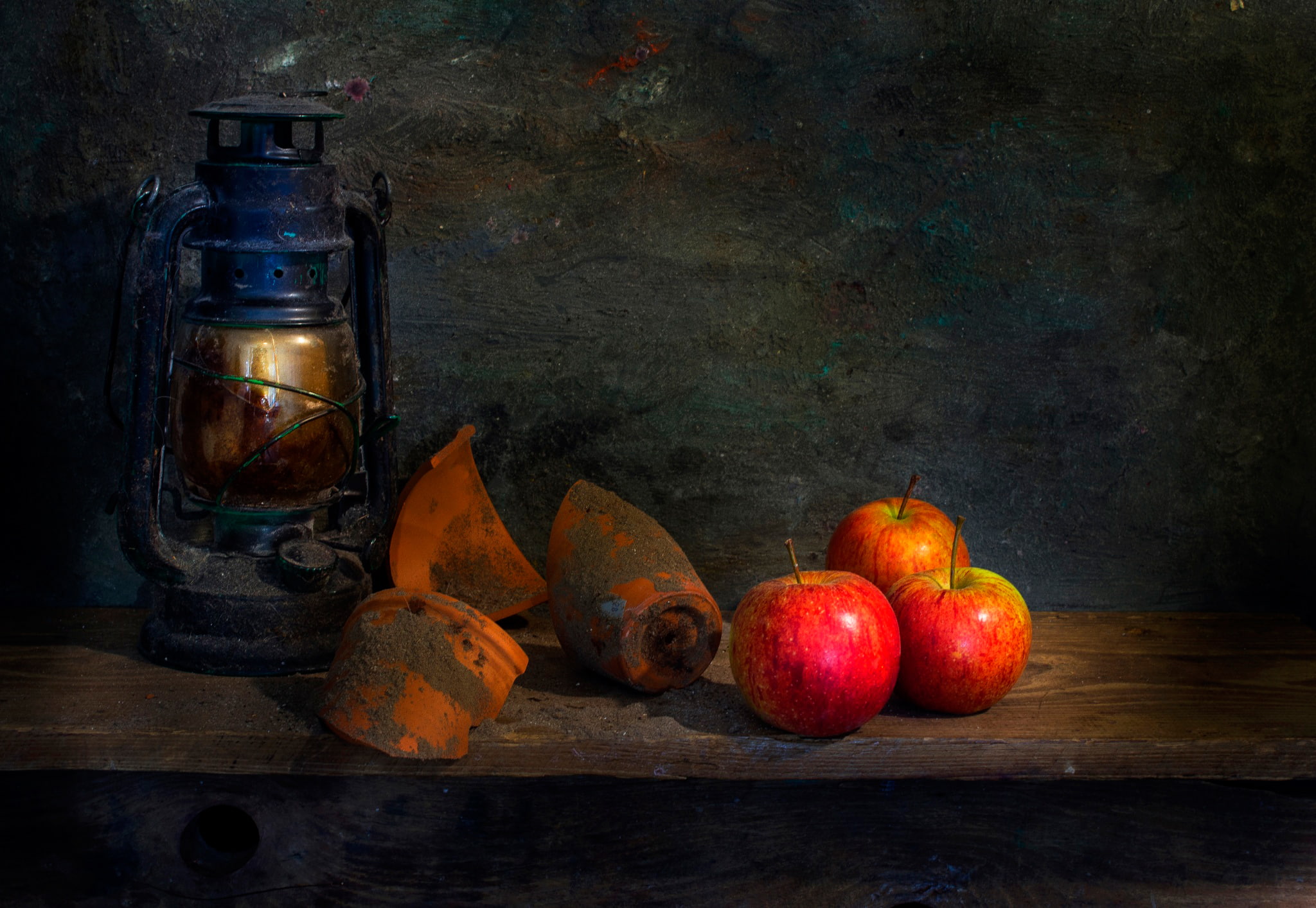 1080P, Life goes on, shards, apples, fragments, lantern, HD Wallpaper