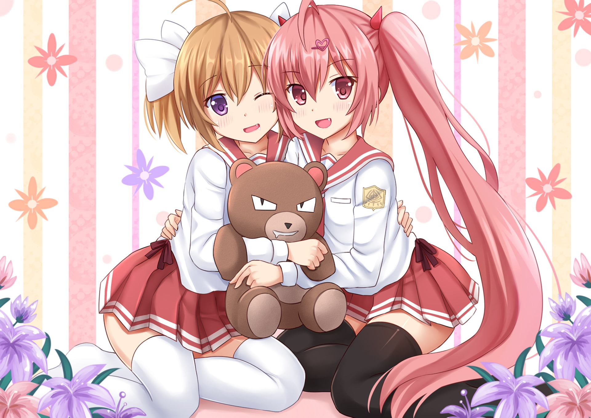Aria The Scarlet Ammo, Aria Holmes Kanzaki, Akari Mamiya, 1080P, Anime, HD Wallpaper