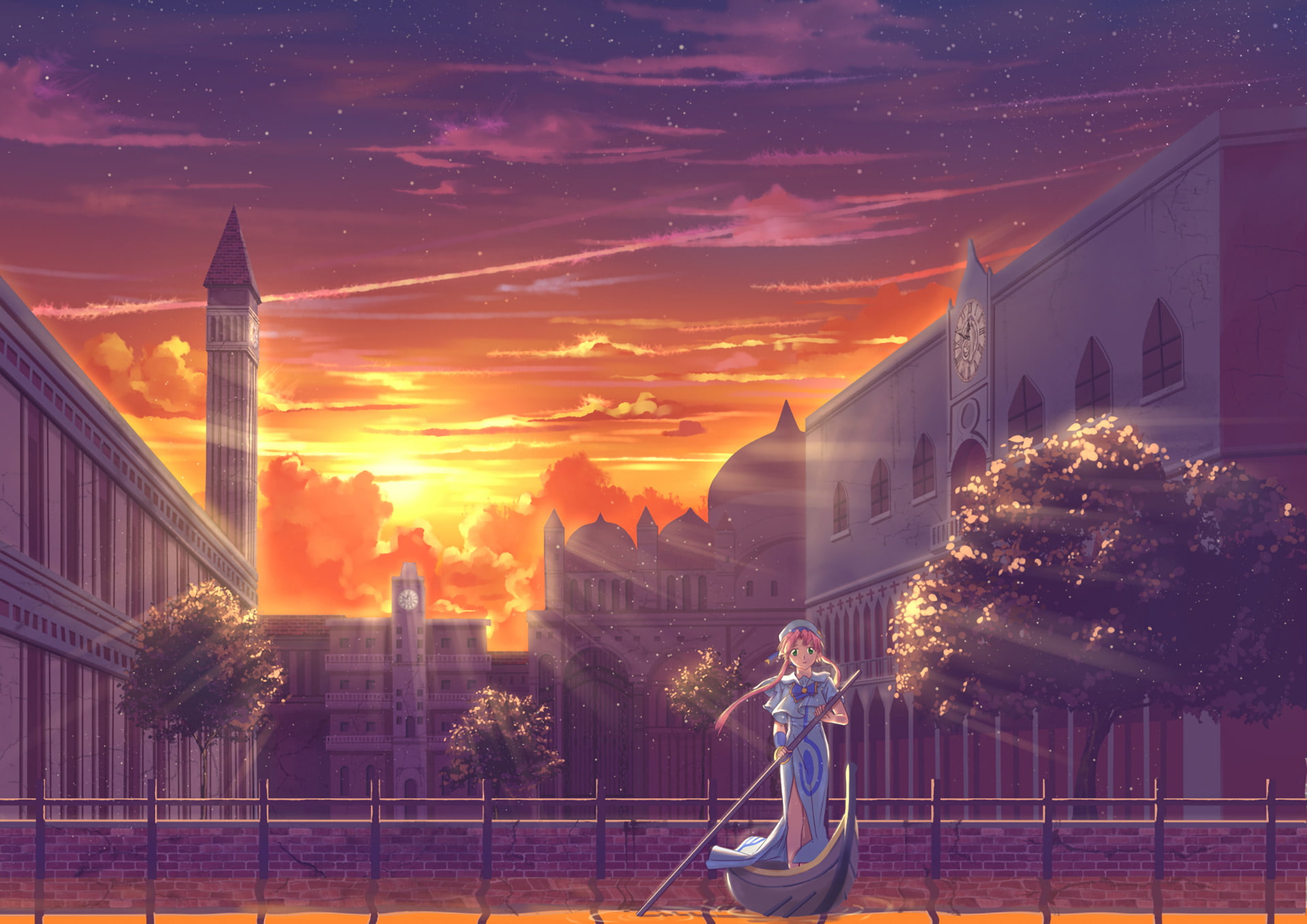 Akari Mizunashi, Aria, 1080P, Anime, HD Wallpaper