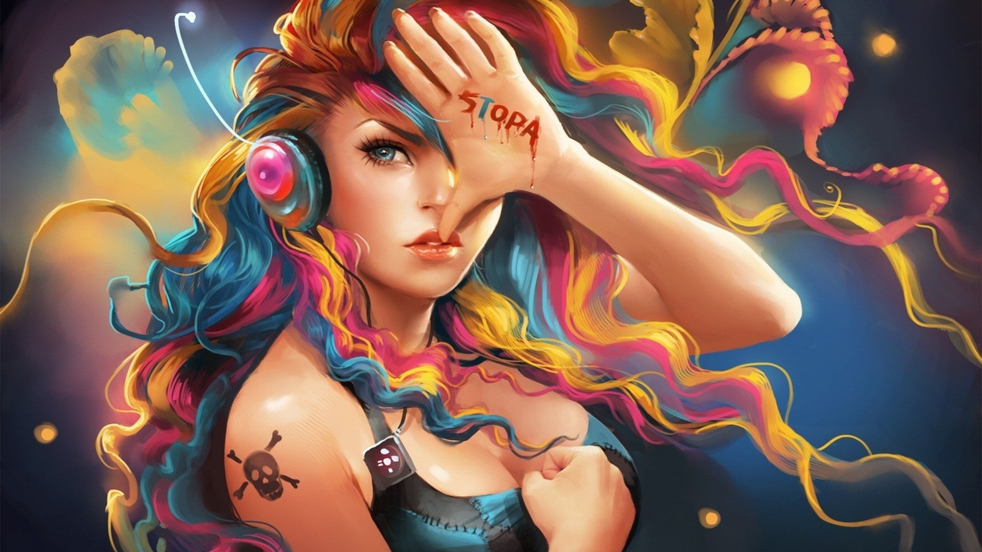 karter, hd, x, linn, kagney, girls, art, hot, people, 1080P, Cleavage, HD Wallpaper