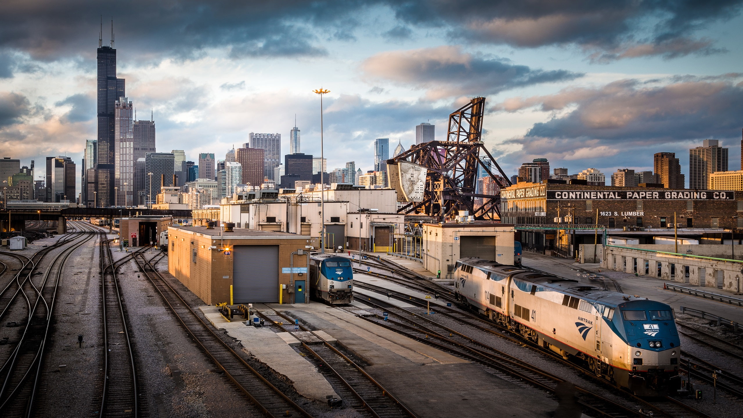 2K, Illinois, Railway, Buildings, USA, train, Station, City, Chicago, white, HD Wallpaper