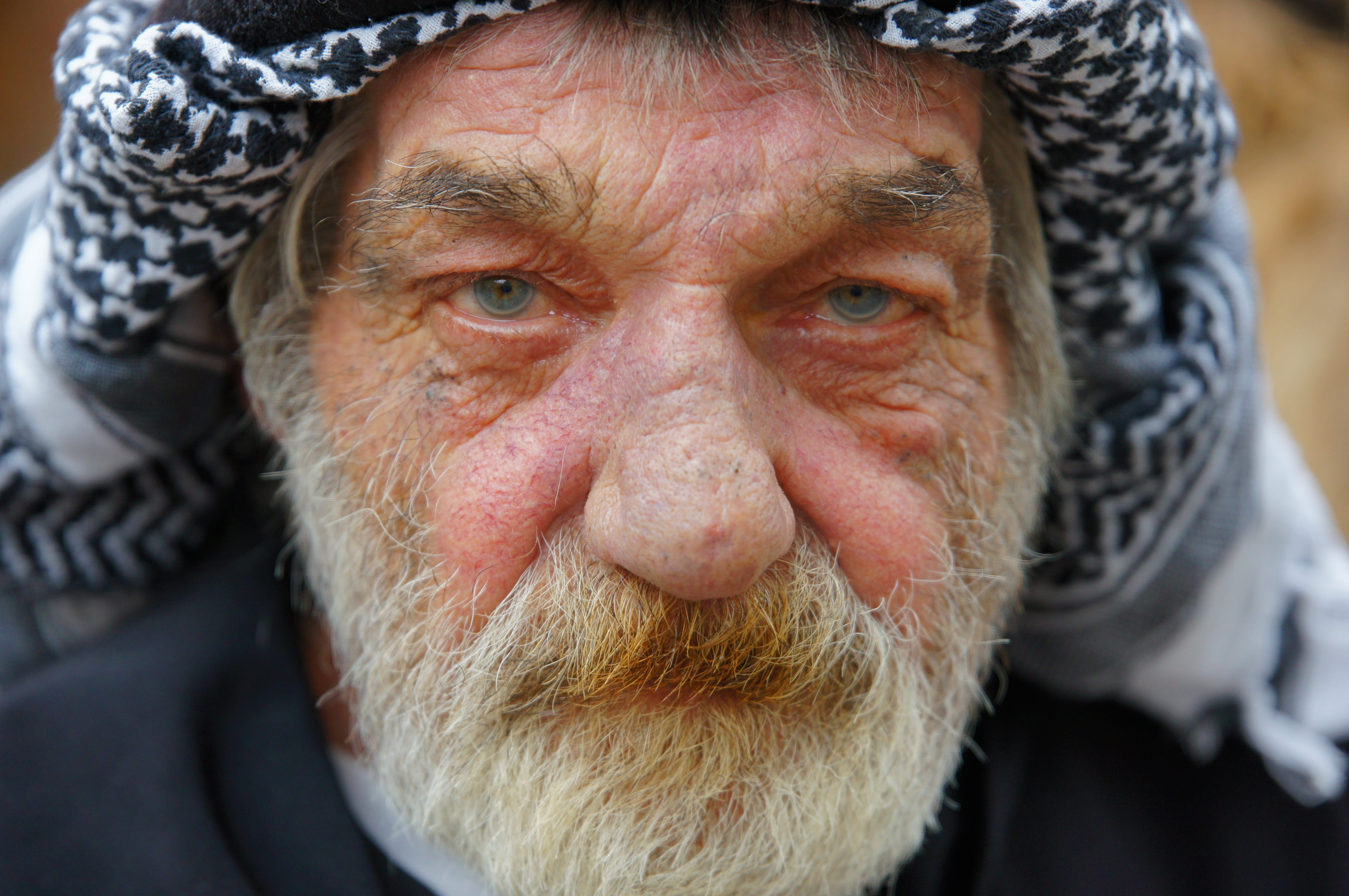 adult, mustache, eyes, lifestyles, 4K, man, portrait, men, farmer, first floor, person, close-up, gray hair, hard, human body part, turban, one person, HD Wallpaper