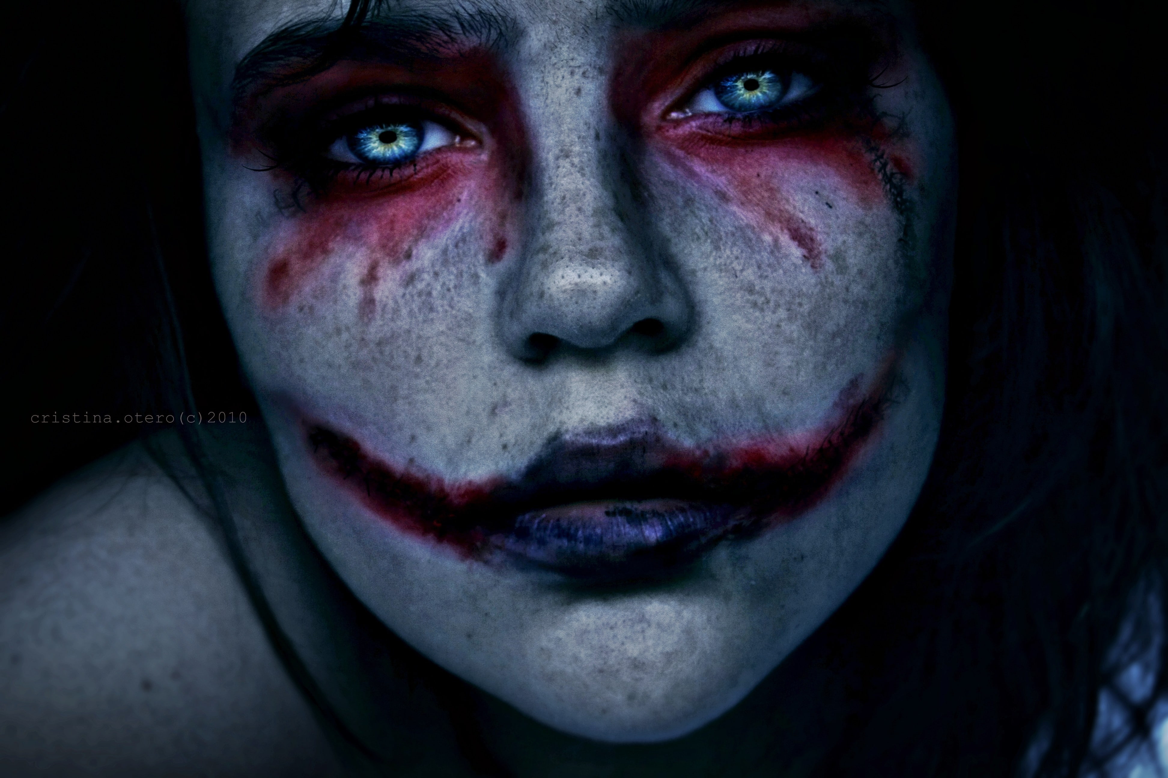 Joker, 4K, self portraits, Cristina Otero, HD Wallpaper