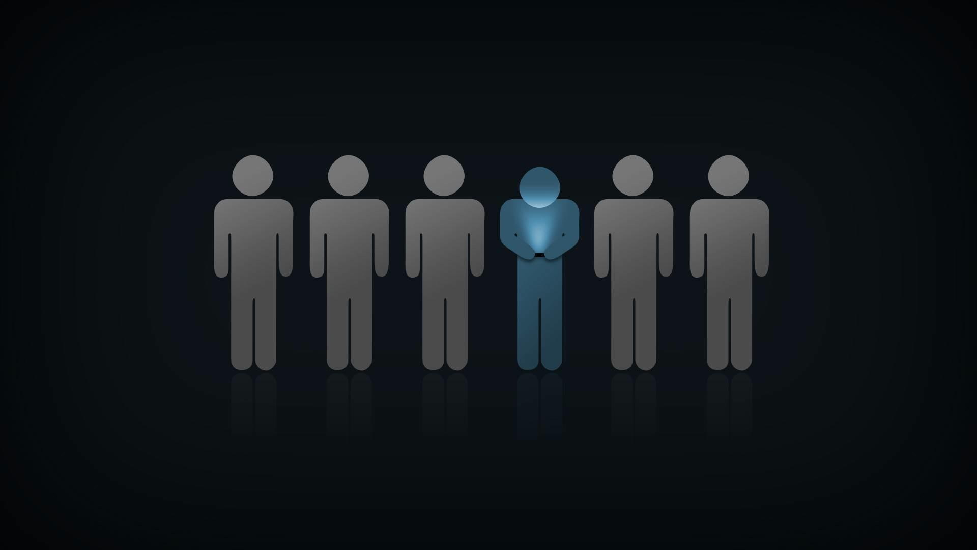 man, phone light, phone, 1080P, diversity, funny, HD Wallpaper