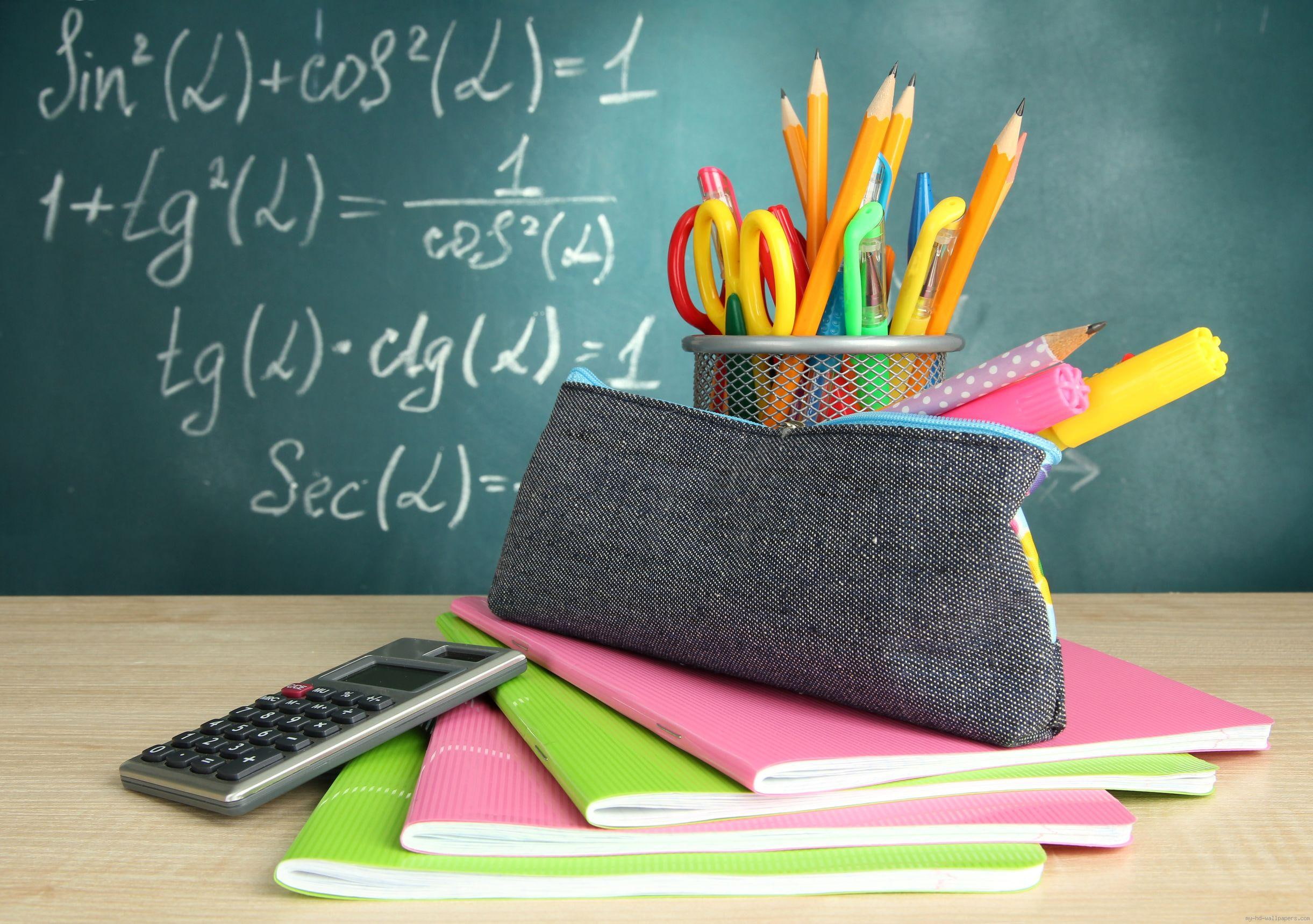 book, back, pen, graphing, diverse, school, notebooks, four, things, 1080P, calculator, HD Wallpaper