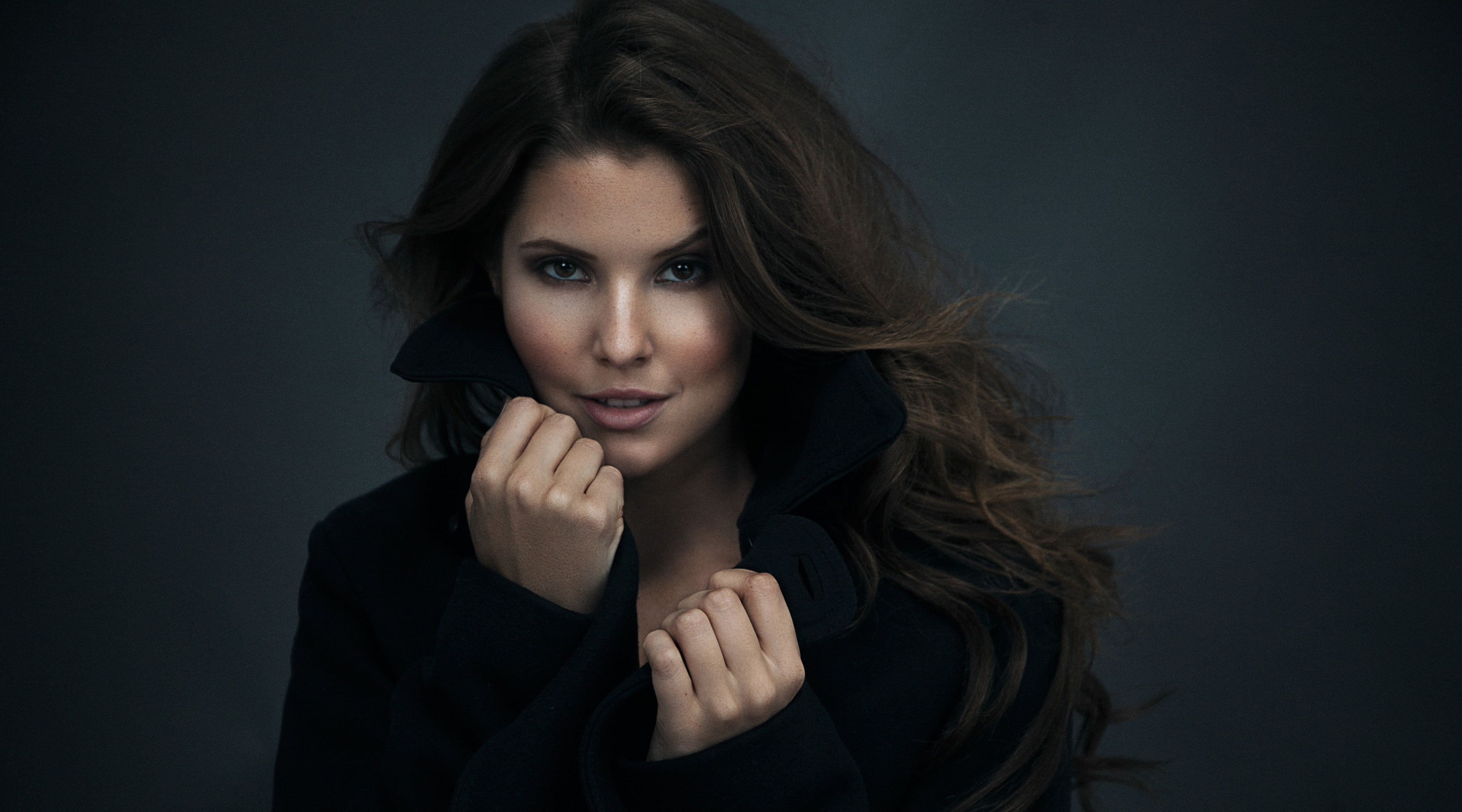 celebrity, women, Others, hair, adult, Models, beautiful people, dark, serious, entertainment, hairstyle, indoors, contemplation, Girl, beautiful woman, HD Wallpaper