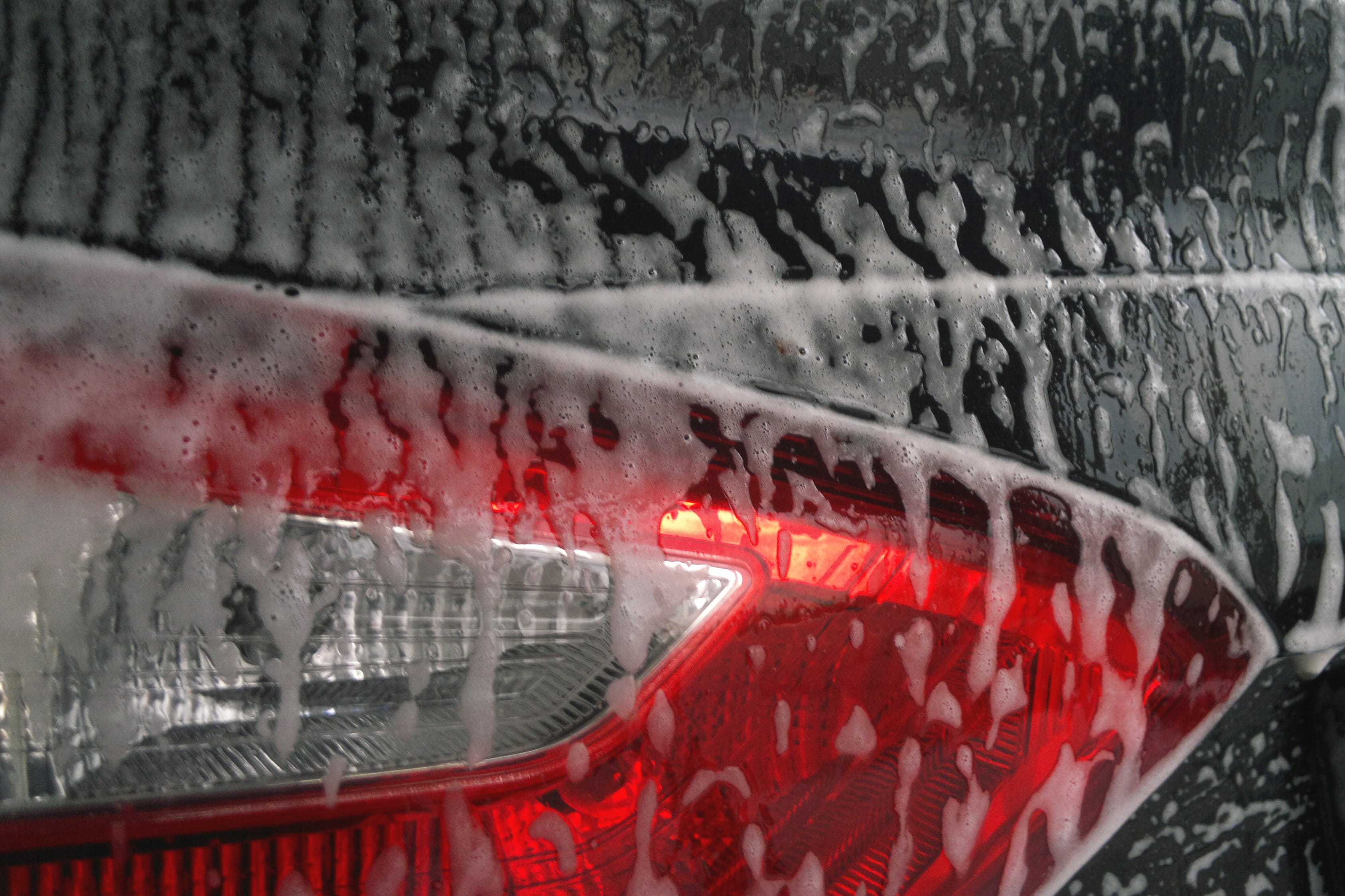 cold temperature, cleaning, mode of transportation, car, wet, close-up, snowing, winter, rain, car Wash, snow, red, glass - material, wash, drop, various, HD Wallpaper
