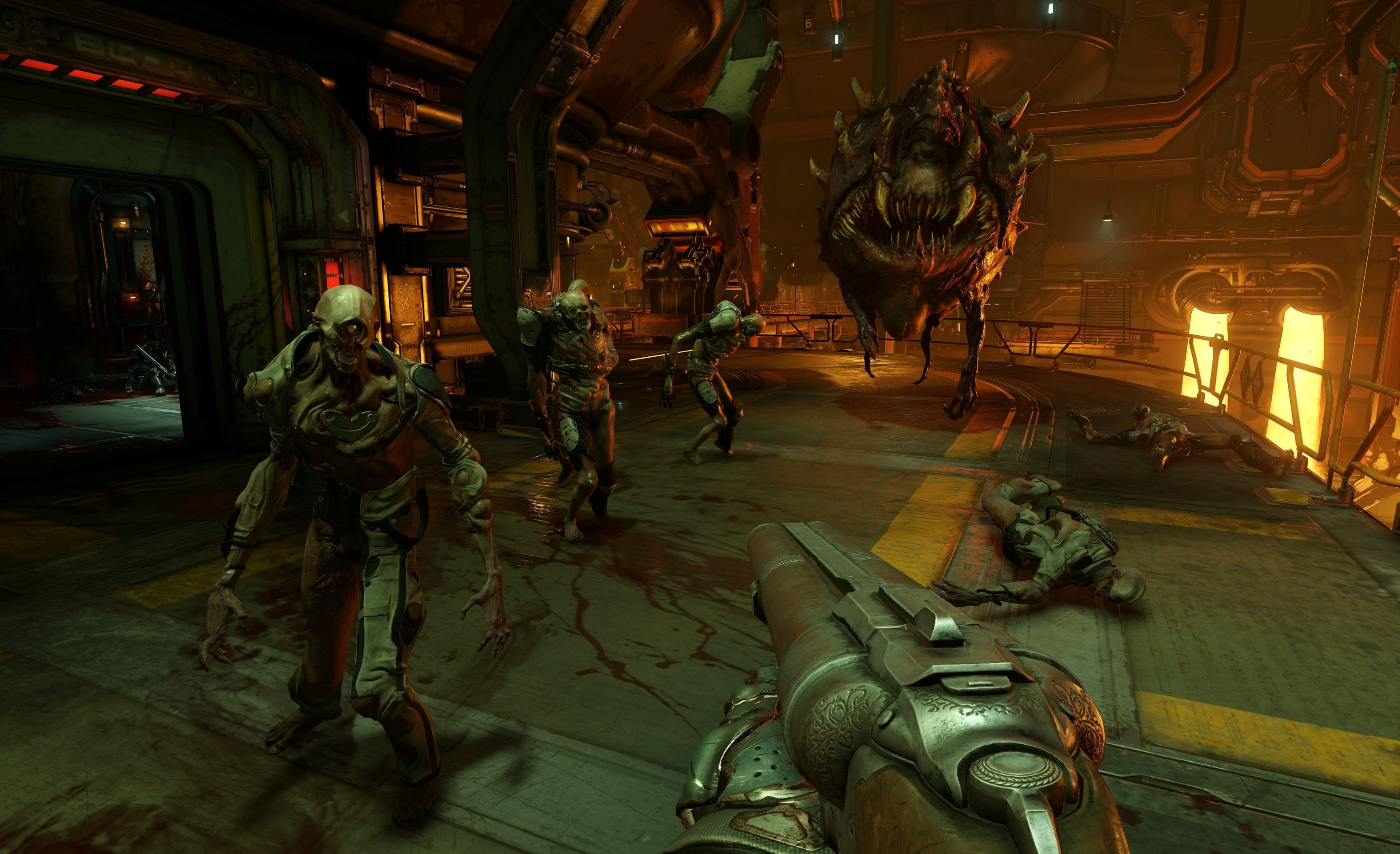 video games, Doom (game), shooter, Id Software, first-person shooter, Doom 4, 2K, HD Wallpaper