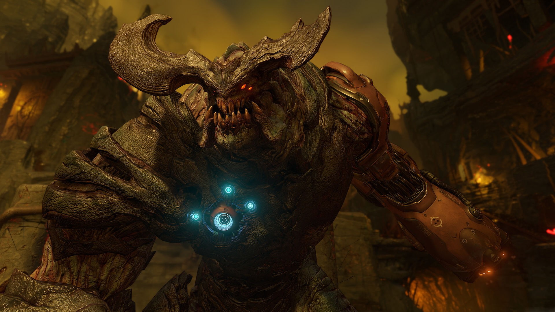 Doom (game), representation, nature, shooter, first-person shooter, art and craft, history, aggression, male likeness, the past, focus on foreground, Id Software, HD Wallpaper