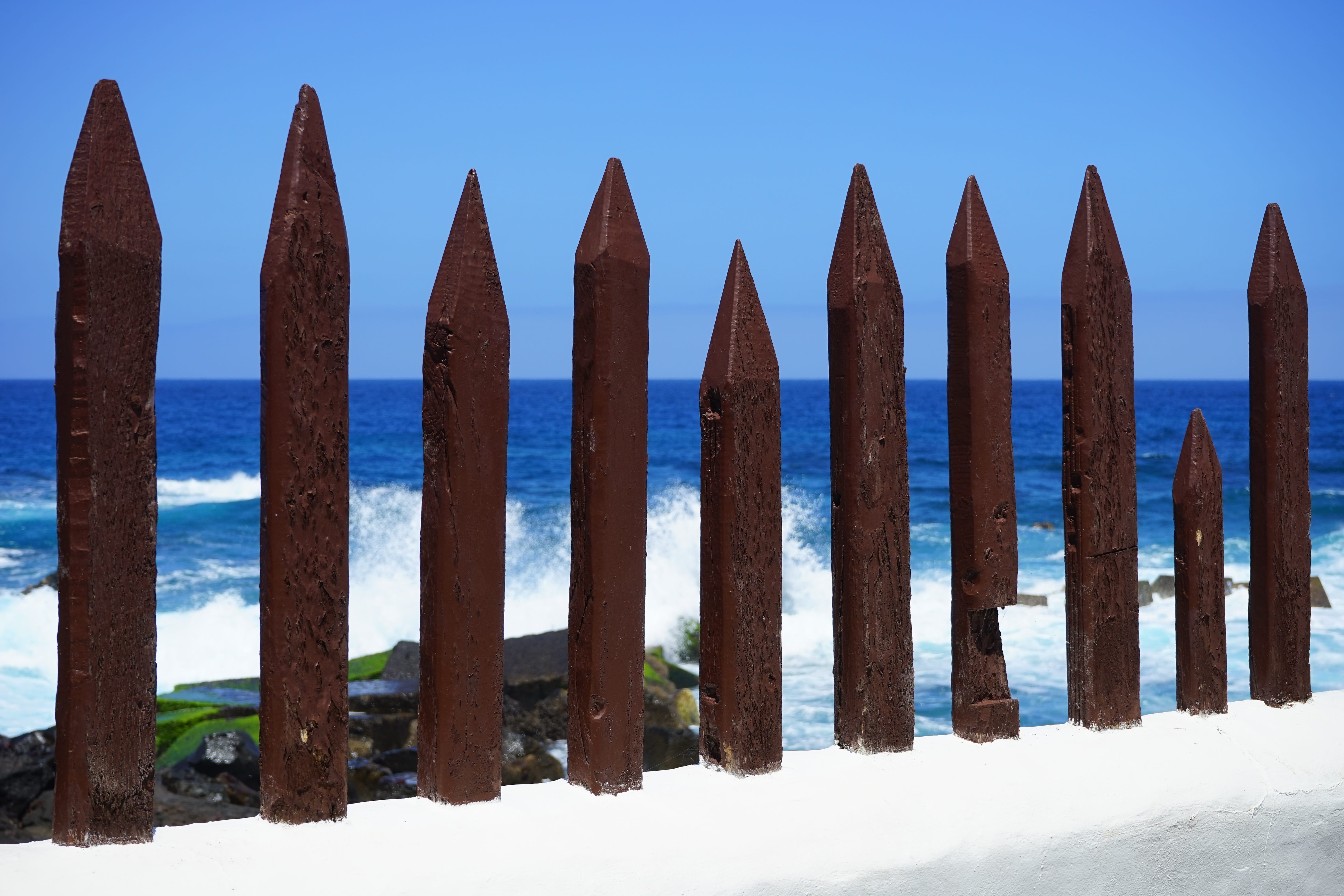 pole fence, outdoors, keep off, wood - material, reject, clear sky, Limit, snow, scenics - nature, side by side, 5K, day, wood fence, protection fence, HD Wallpaper
