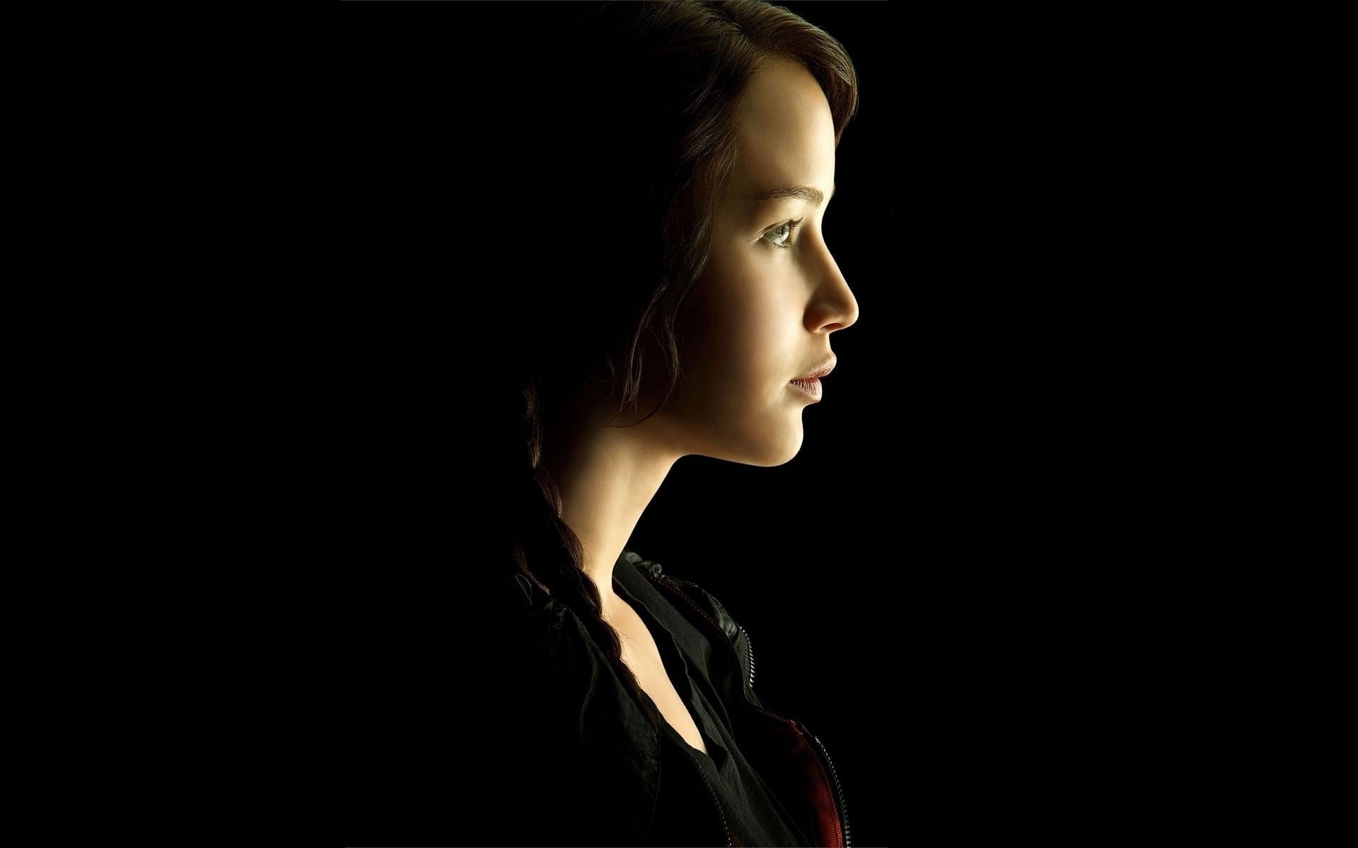 actress, teenager, women, side view, Jennifer Lawrence, studio shot, celebrity, indoors, one person, contemplation, body part, profile view, human face, HD Wallpaper