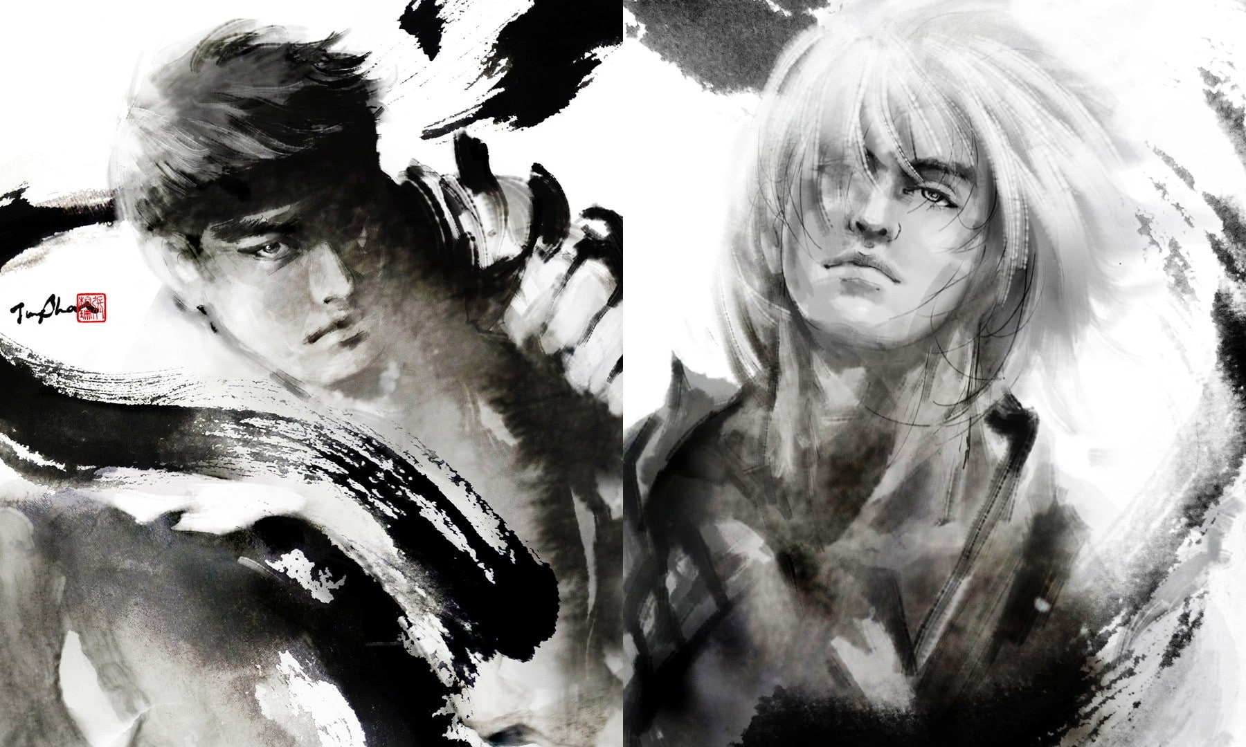 street fighter, street, hd, fighter, artwork, art, games, fan, Ryu, jungshan, 720P, video, ken, x, HD Wallpaper