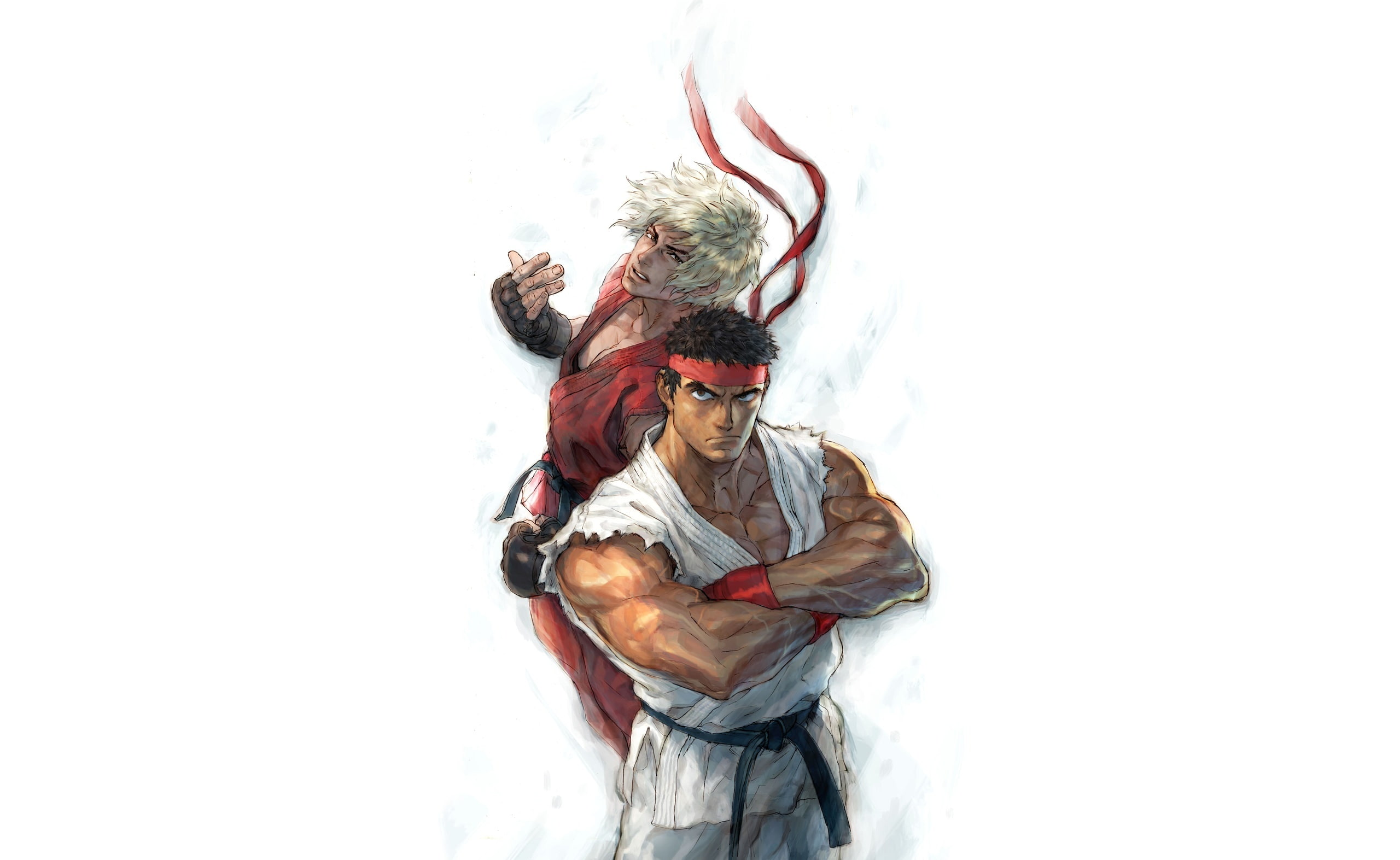 clothing, leisure activity, Street Fighter, young adult, young men, adult, 2K, three quarter length, copy space, nature, front view, Street, winter, ken, HD Wallpaper
