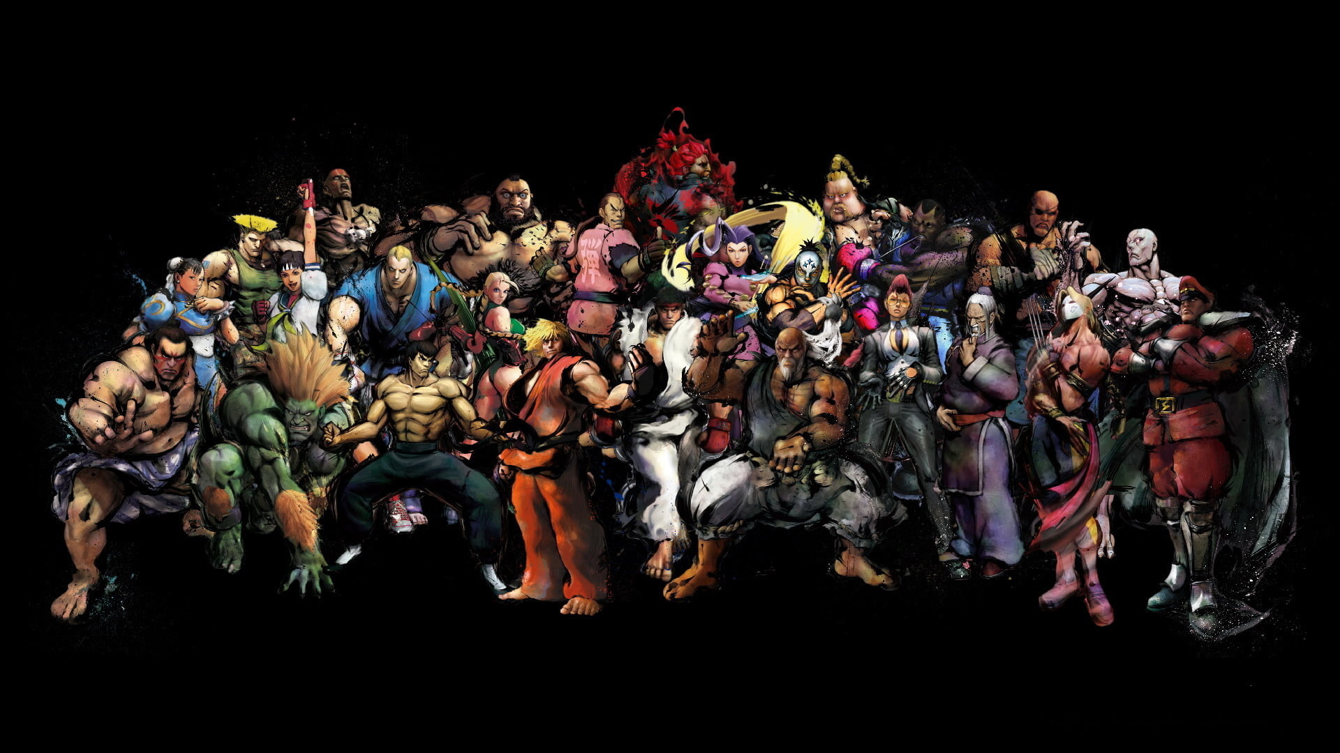street, games, illustration, characters, 1080P, fighter, HD Wallpaper