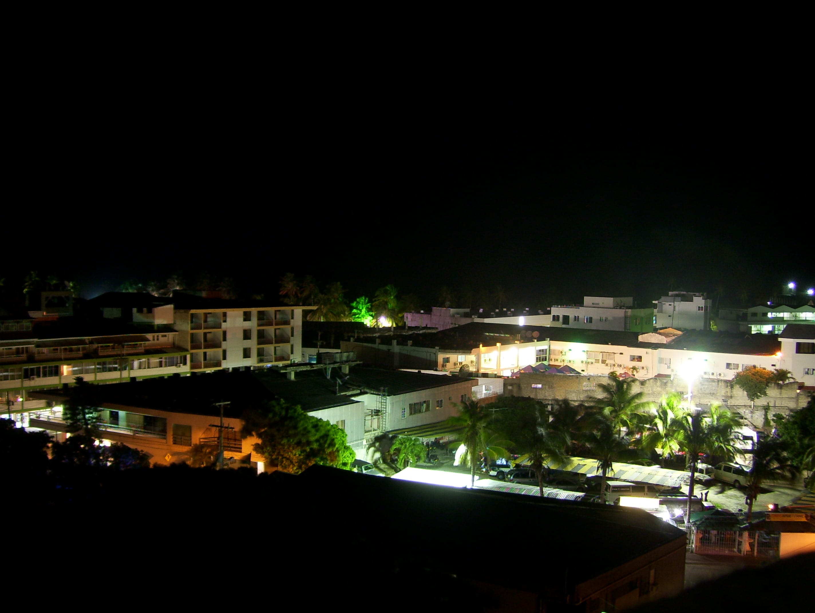 illuminated, beach, residential district, no people, Beach, lighting equipment, high angle view, clear sky, house, built structure, architecture, copy space, HD Wallpaper