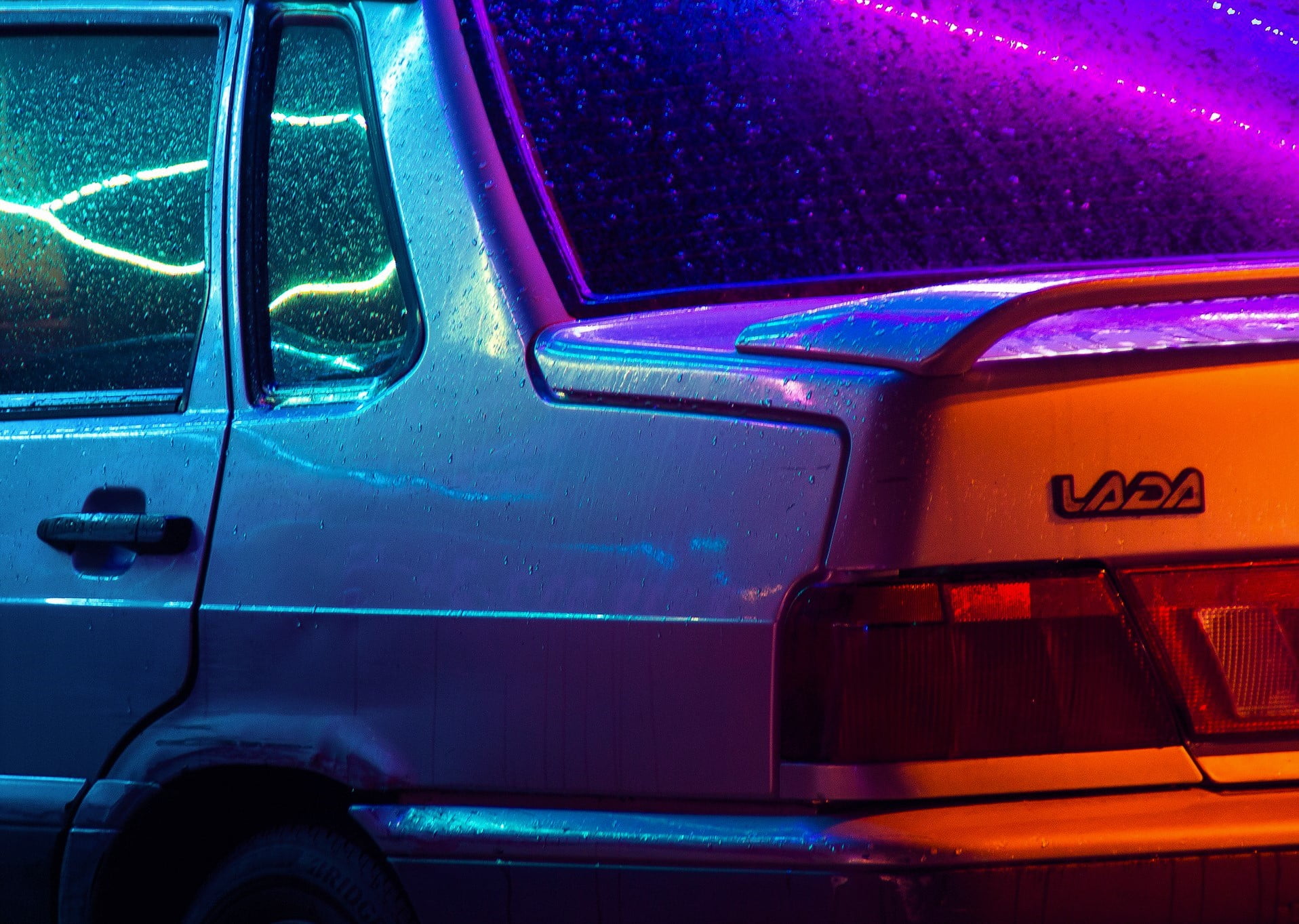gradient, LADA, Russian, car, 720P, HD Wallpaper