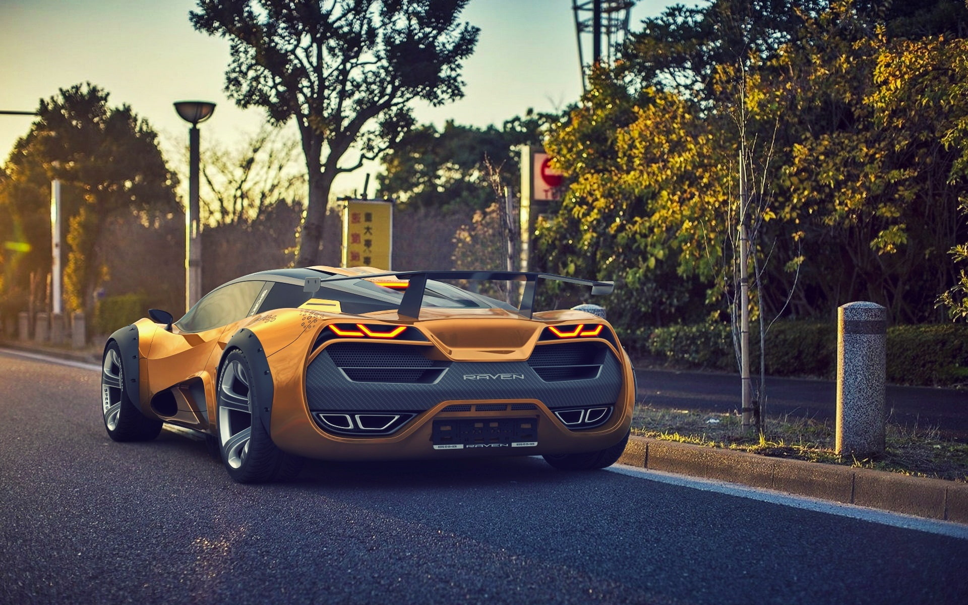 1080P, Raven, 2015, Car, Lada, View, Concept, Rear, HD Wallpaper