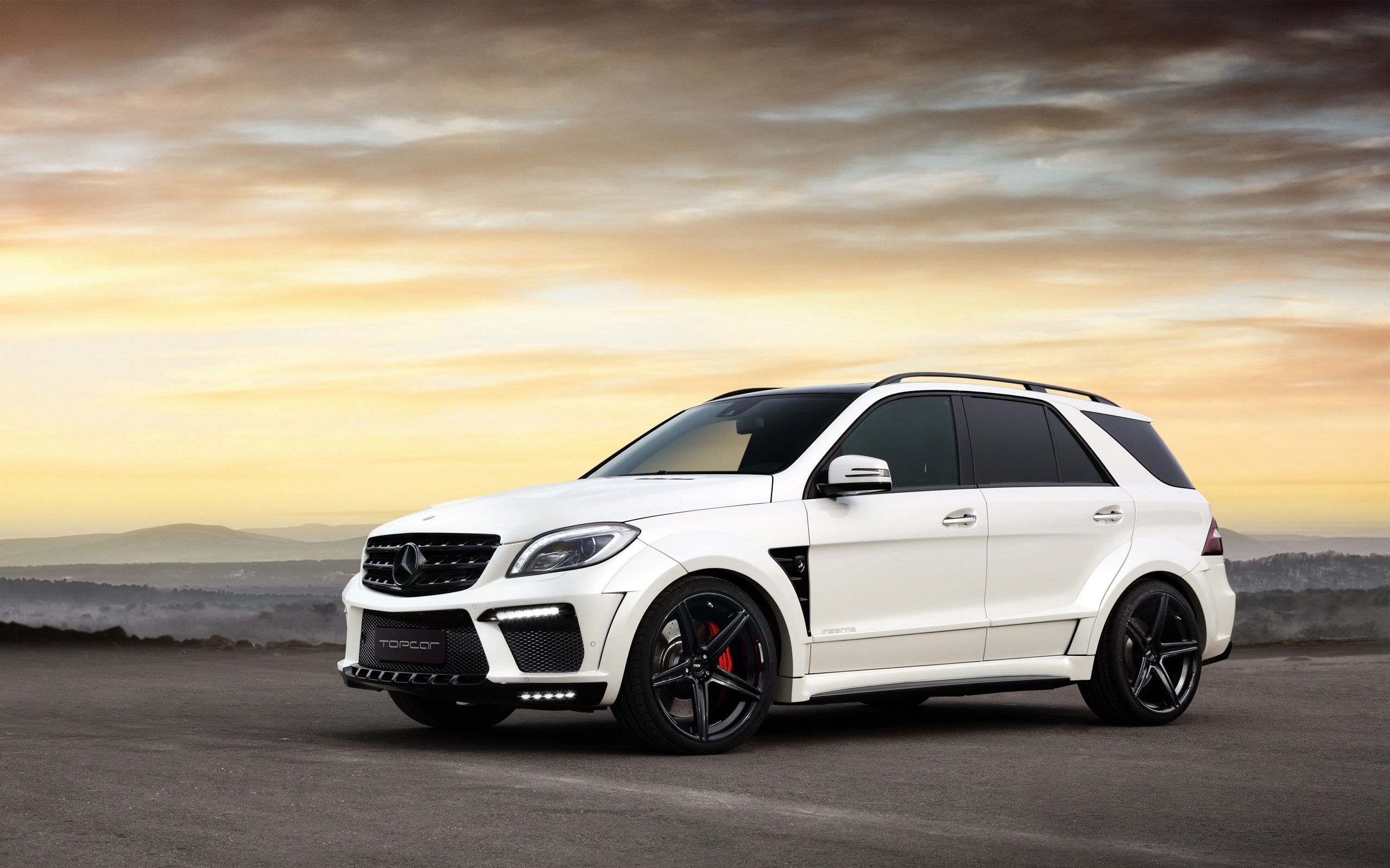 SUV, ml, amg, Benz, White, 2K, inferno, Car, mercedes, HD Wallpaper
