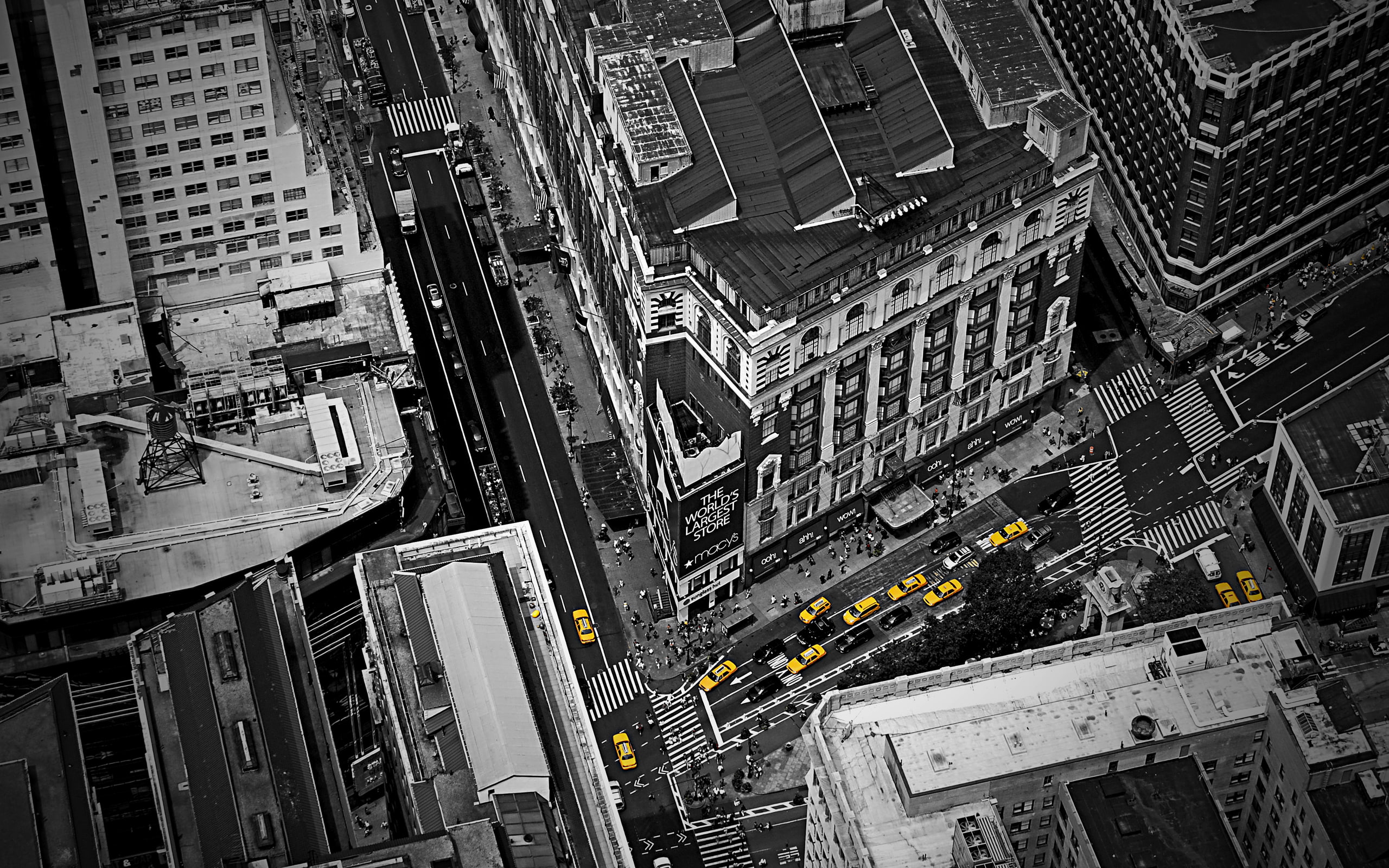 new York, quarter, machine, view, people, street, creative, black and white, landscape, style, traffic, home, taxi, the city, lane, auto, Windows, tube, HD Wallpaper