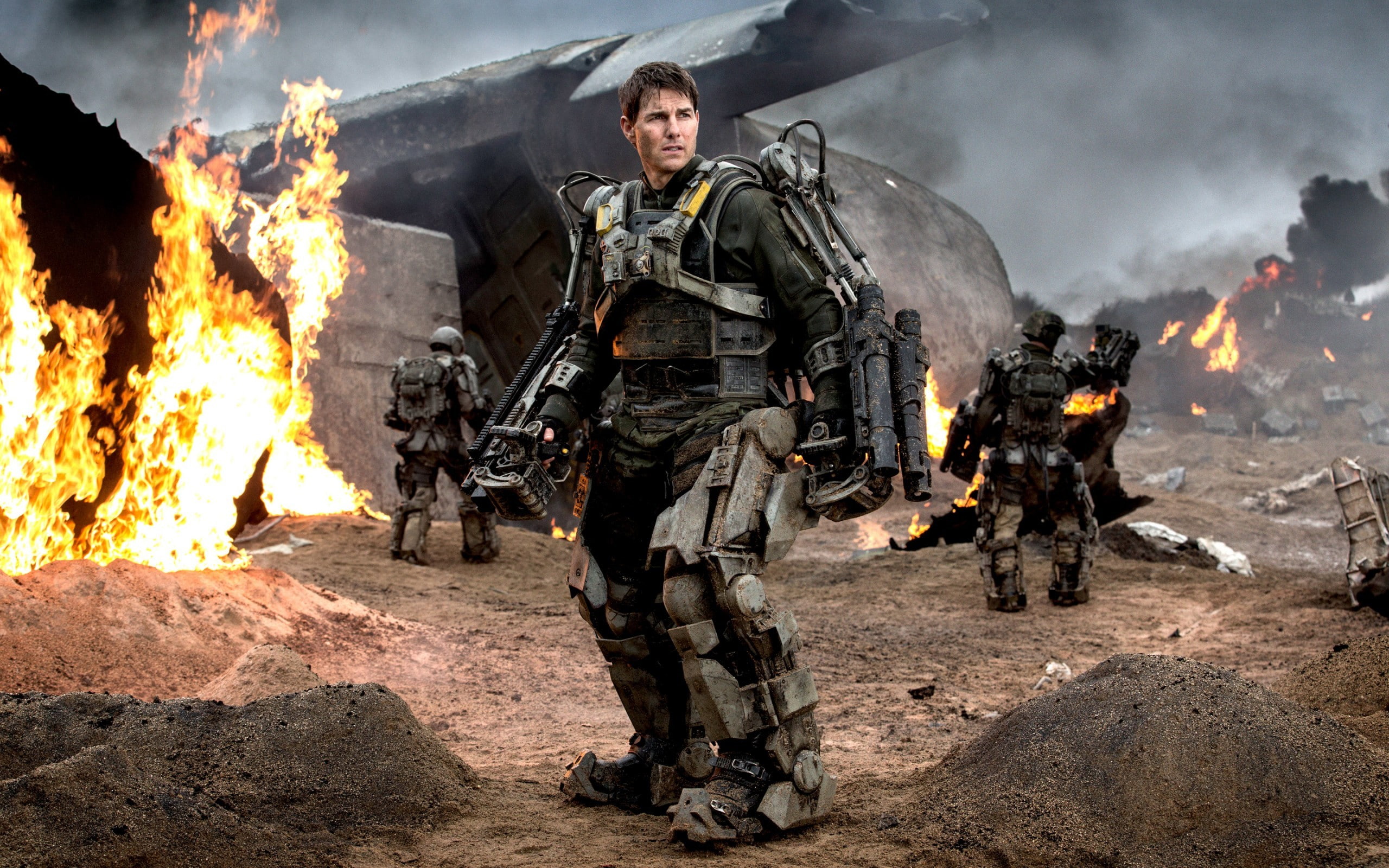 Tom Cruise, science fiction, movies, Edge of Tomorrow, 2K, HD Wallpaper