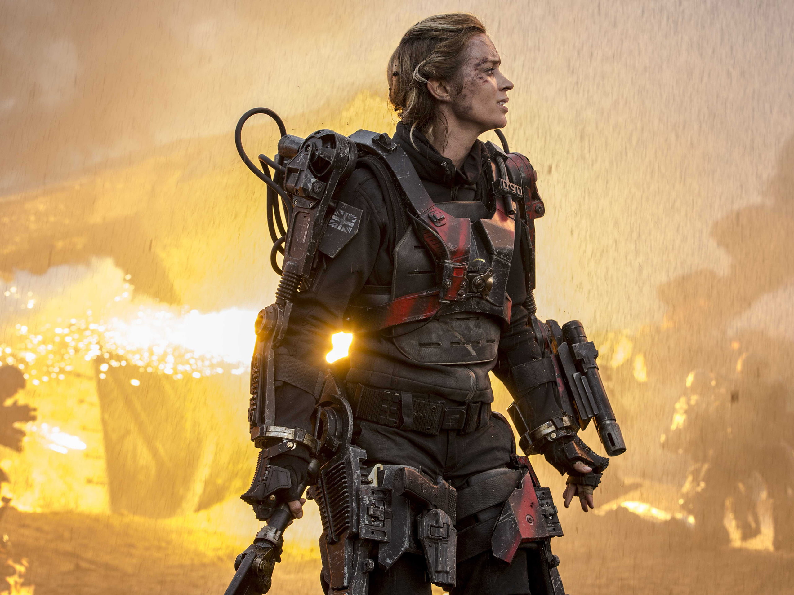 edge, hd, female, tomorrow, blunt, character, guns, emily, 2K, movie, movies, HD Wallpaper