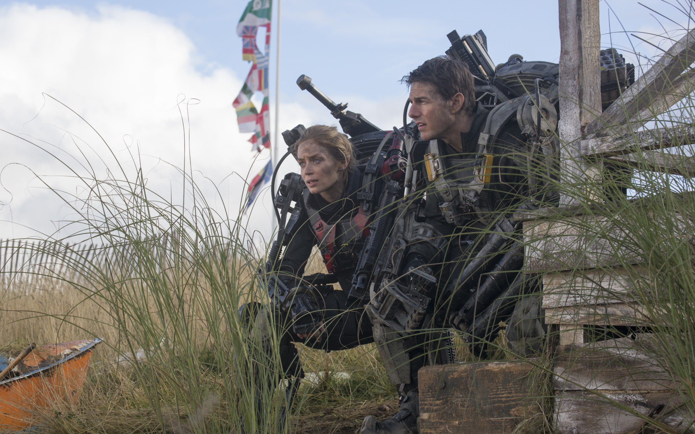 edge, tomorrow, Emily Blunt, Rita Vrataski, Tom Cruise, movie, Bill Cage, Edge of Tomorrow, 2K, HD Wallpaper