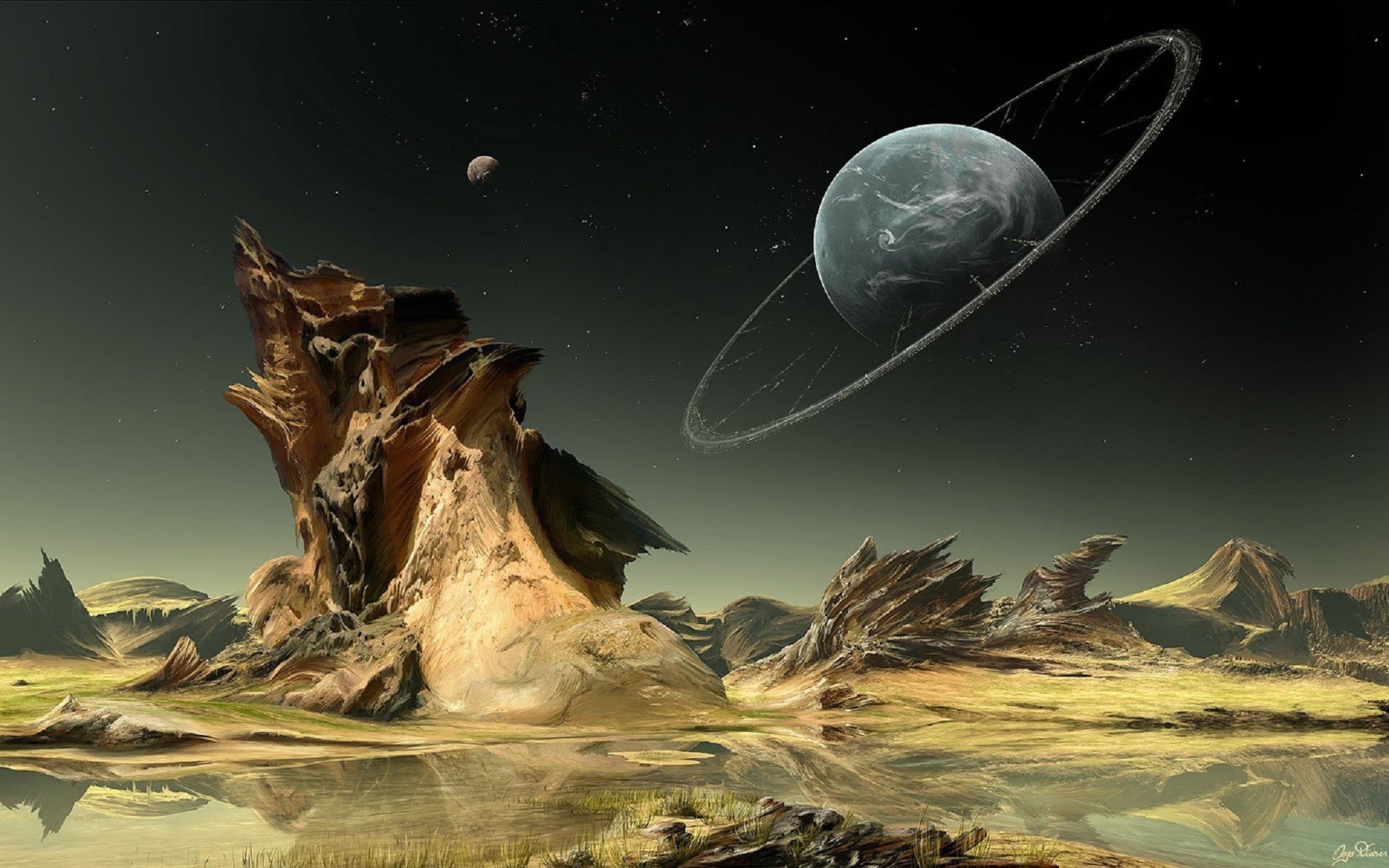 2K, sci, alienigena, planeta, abstracto, HD Wallpaper