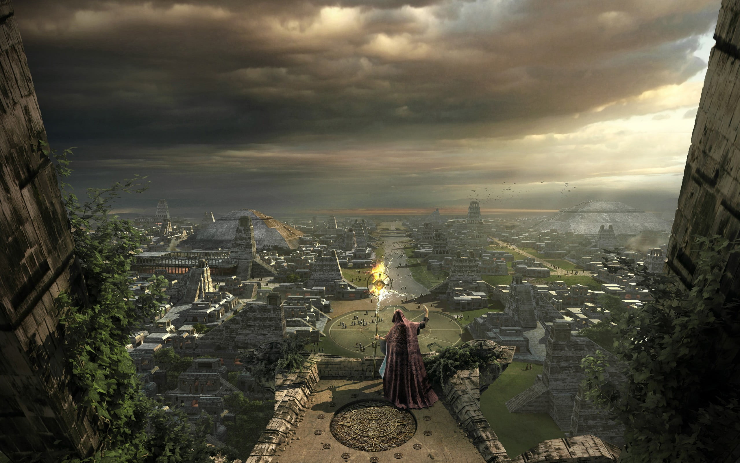 screenshot, no people, travel destinations, city, game, fantasy art, building, video, day, 2K, cityscape, plant, outdoors, architecture, history, Dragos Jieanu, HD Wallpaper