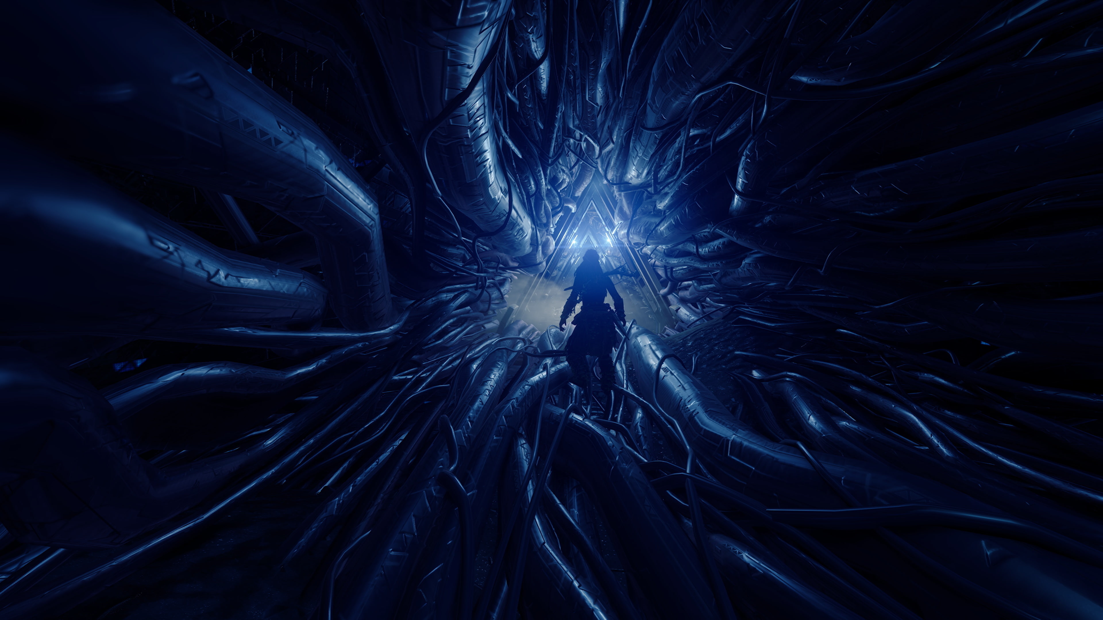 power supply, metal industry, dark, illuminated, electricity, nature, abstract backgrounds, Aloy (Horizon: Zero Dawn), light - natural phenomenon, studio shot, HD Wallpaper