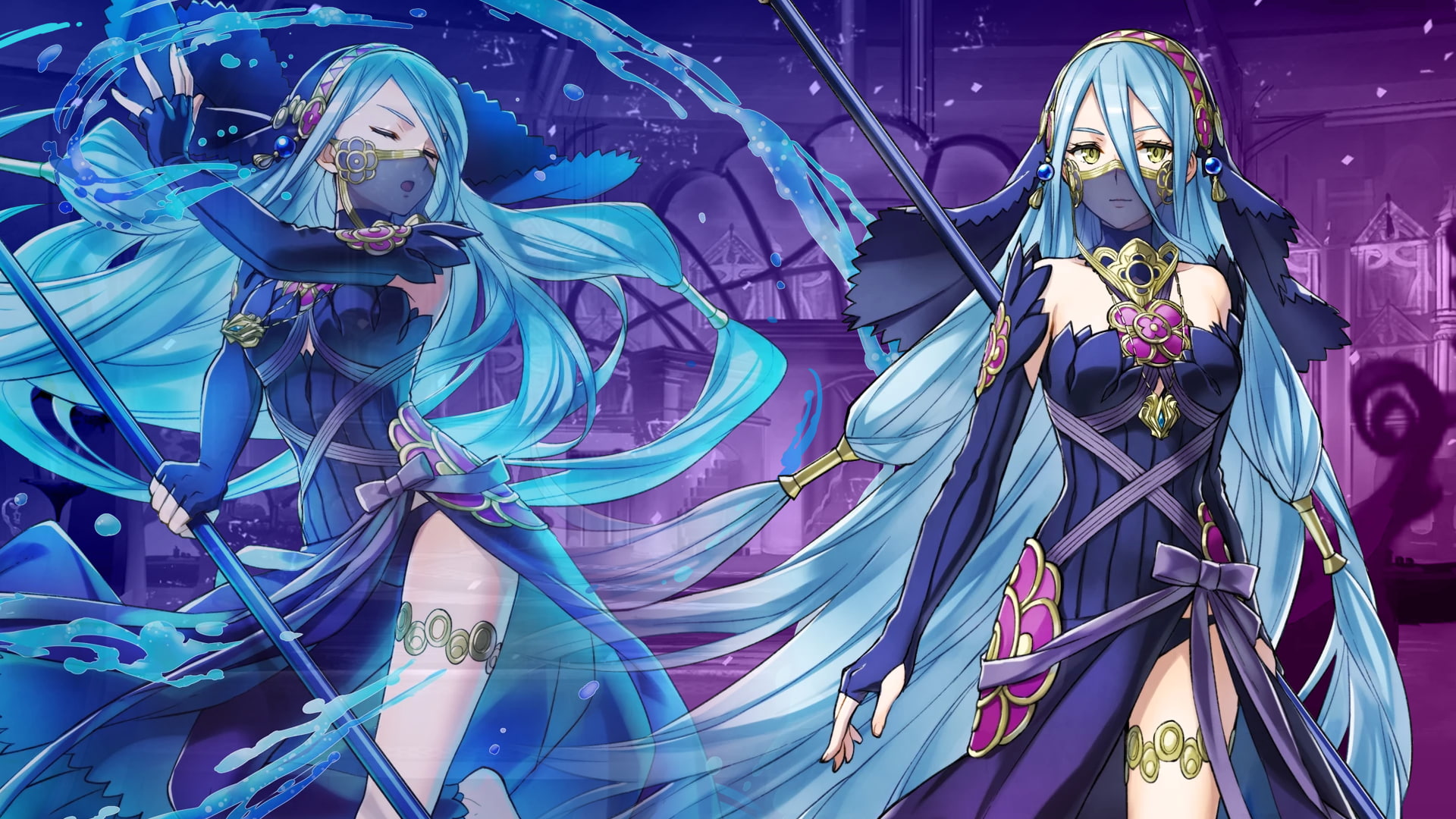 Azura (Fire Emblem), Fire Emblem Heroes, Fire Emblem, 1080P, HD Wallpaper