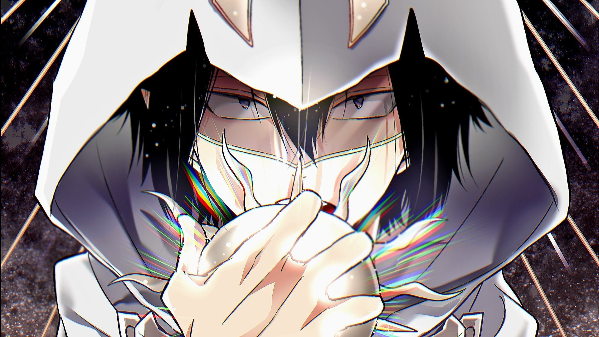 high angle view, representation, close-up, multi colored, 1080P, lifestyles, art and craft, Tamaki Amajiki, outdoors, My Hero Academia, no people, Hood, HD Wallpaper