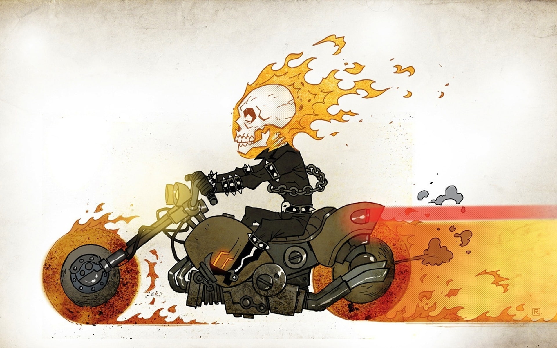 rider, comics, 1080P, hd, ghost, HD Wallpaper
