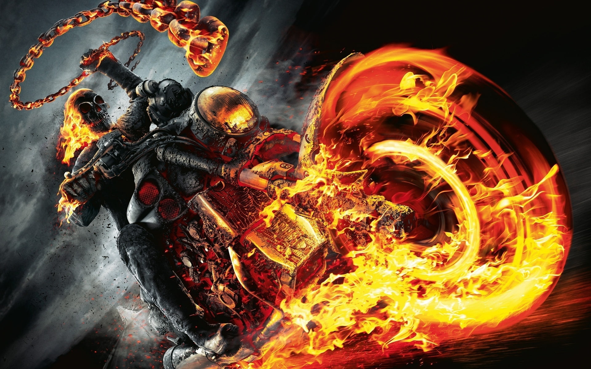 ghost, vengeance, movie, 1080P, illustration, spirit, rider, hd, HD Wallpaper